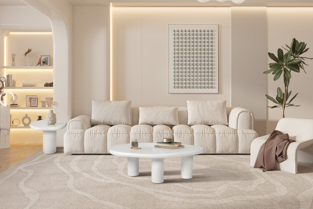 Salontafel 'Tavira' 58 cm Cement Wit - RS