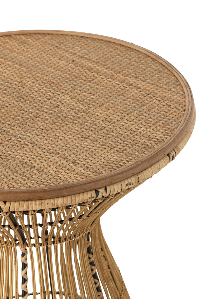 Bijzettafel groeven rotan J-LINE