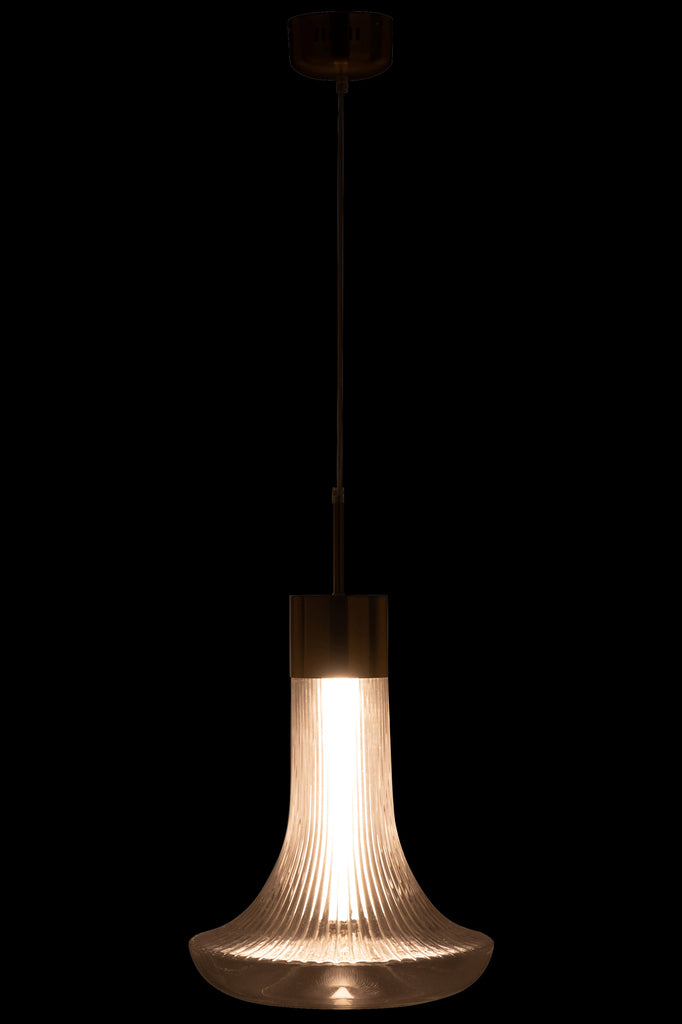 Hanglamp Metaal/Glas Transparant - J-LINE