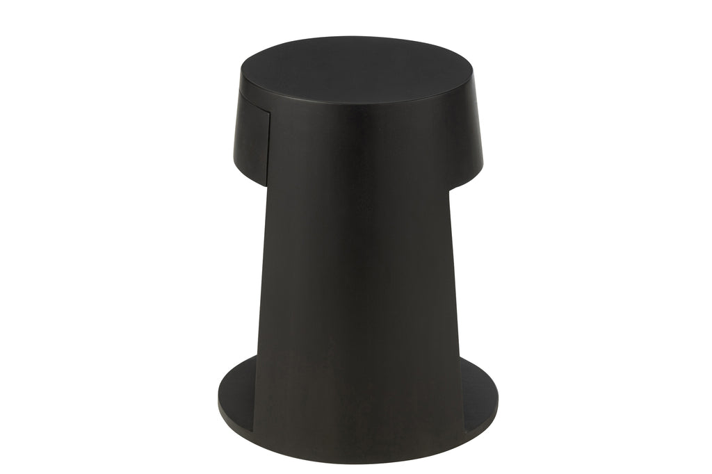 Bijzettafel mangohout/MDF zwart - J-LINE