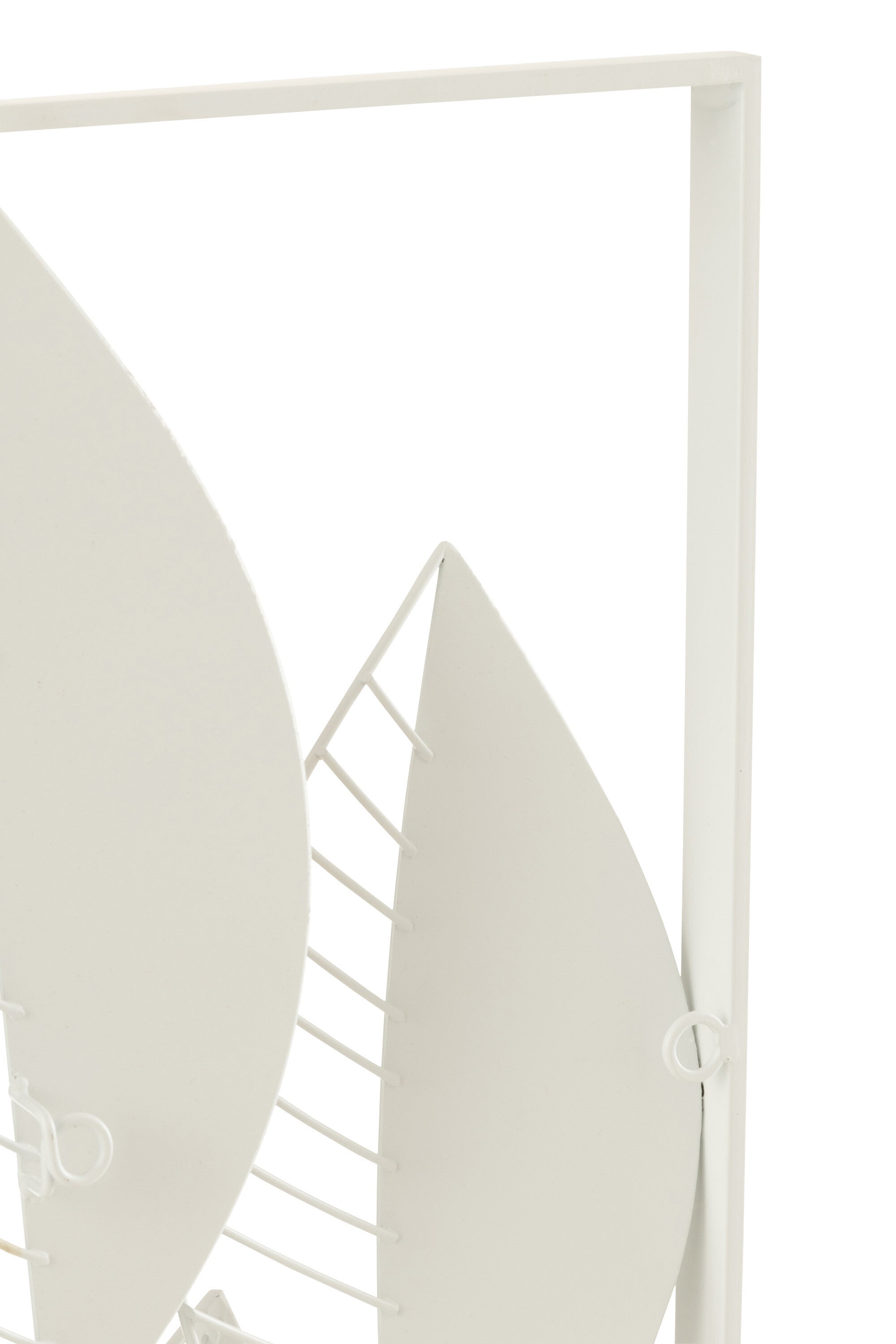 Wanddecoratie Bladeren Metaal/Bamboe S - J-LINE