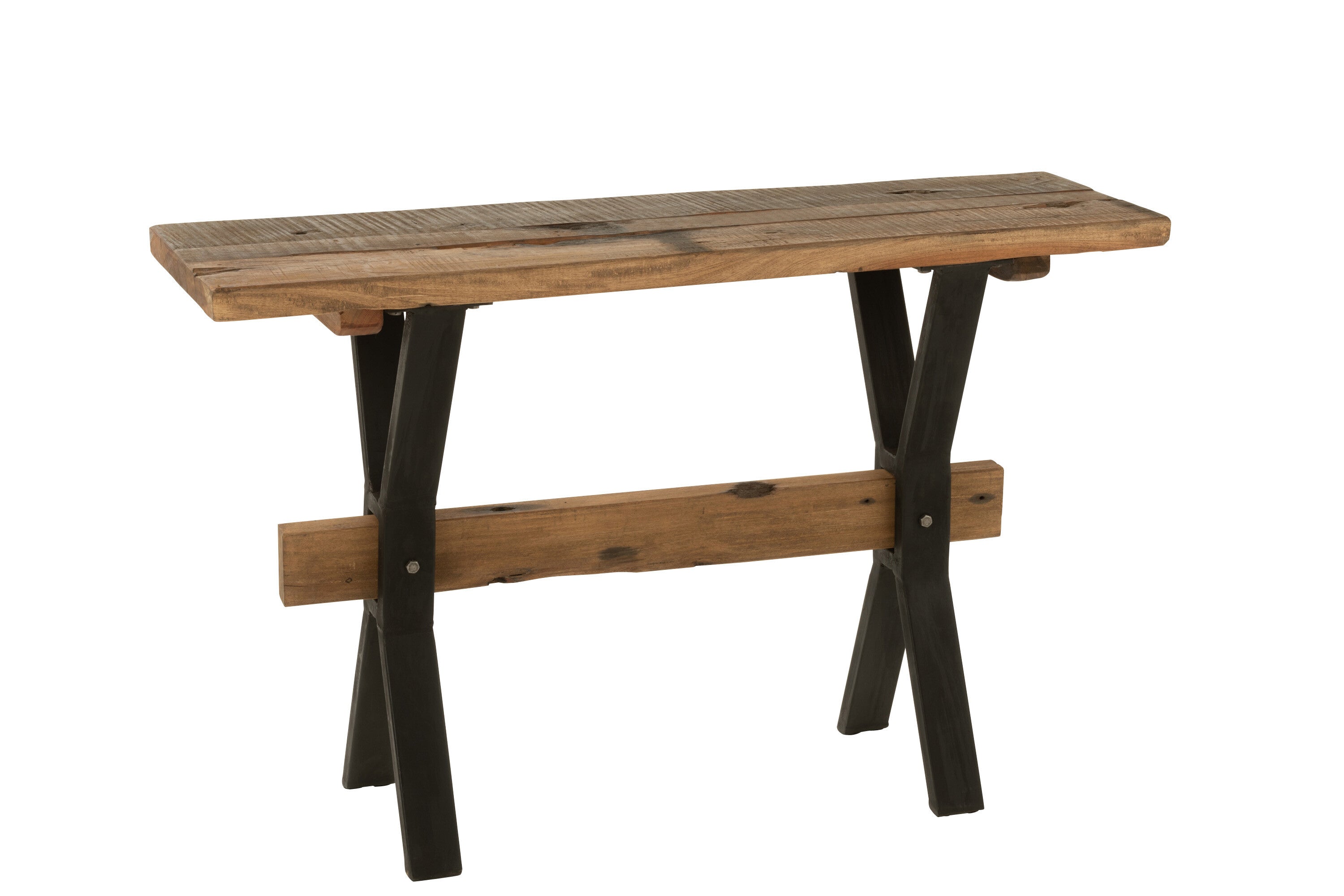 Wandtafel Tafel Vintage Hout Bruin - J-LINE