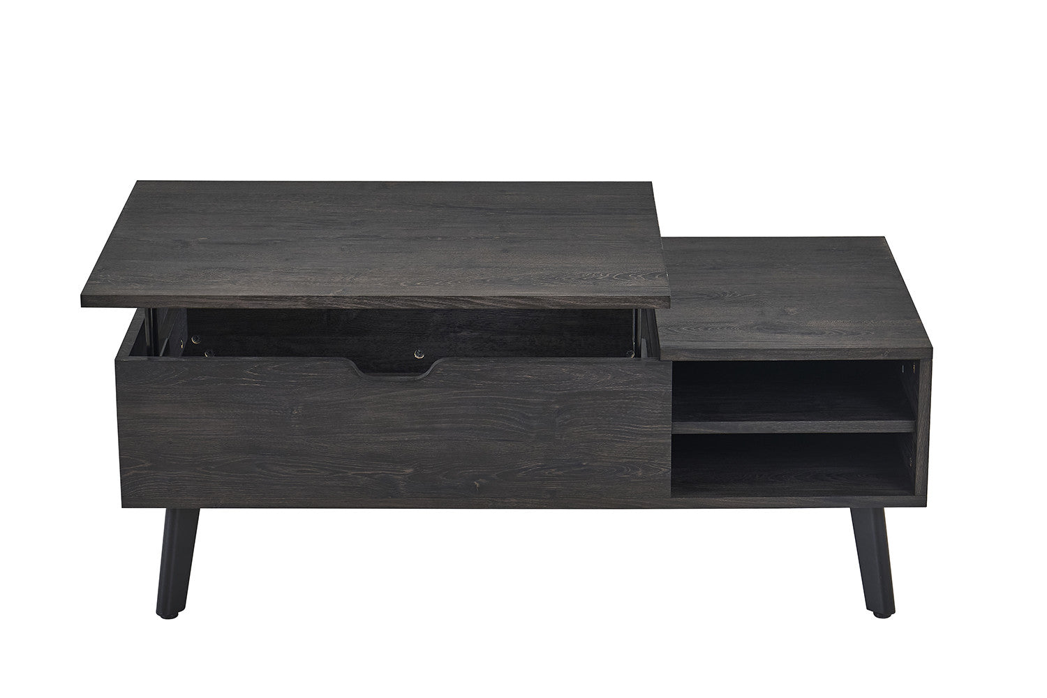 Salontafel 'Justine' Opklapbaar blad Donkerbruin decor - RS