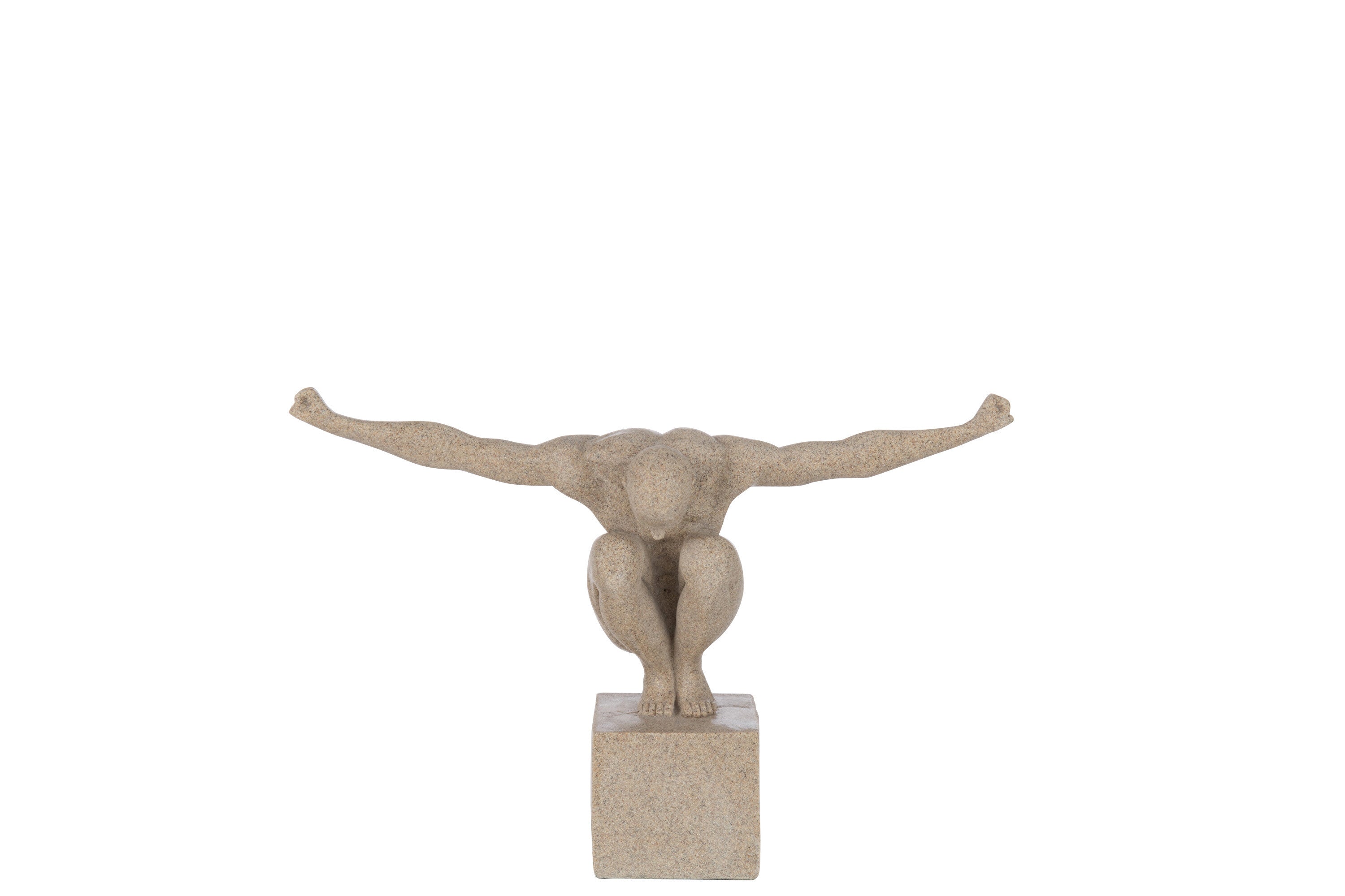 Sportsman sur socle en marbre polysable S - J-LINE