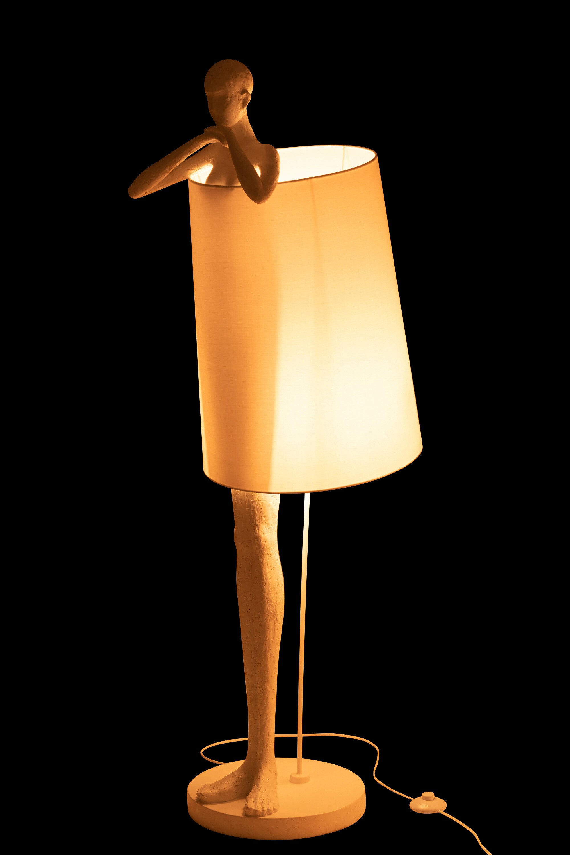 Lampadaire Man Poly Blanc - J-LINE