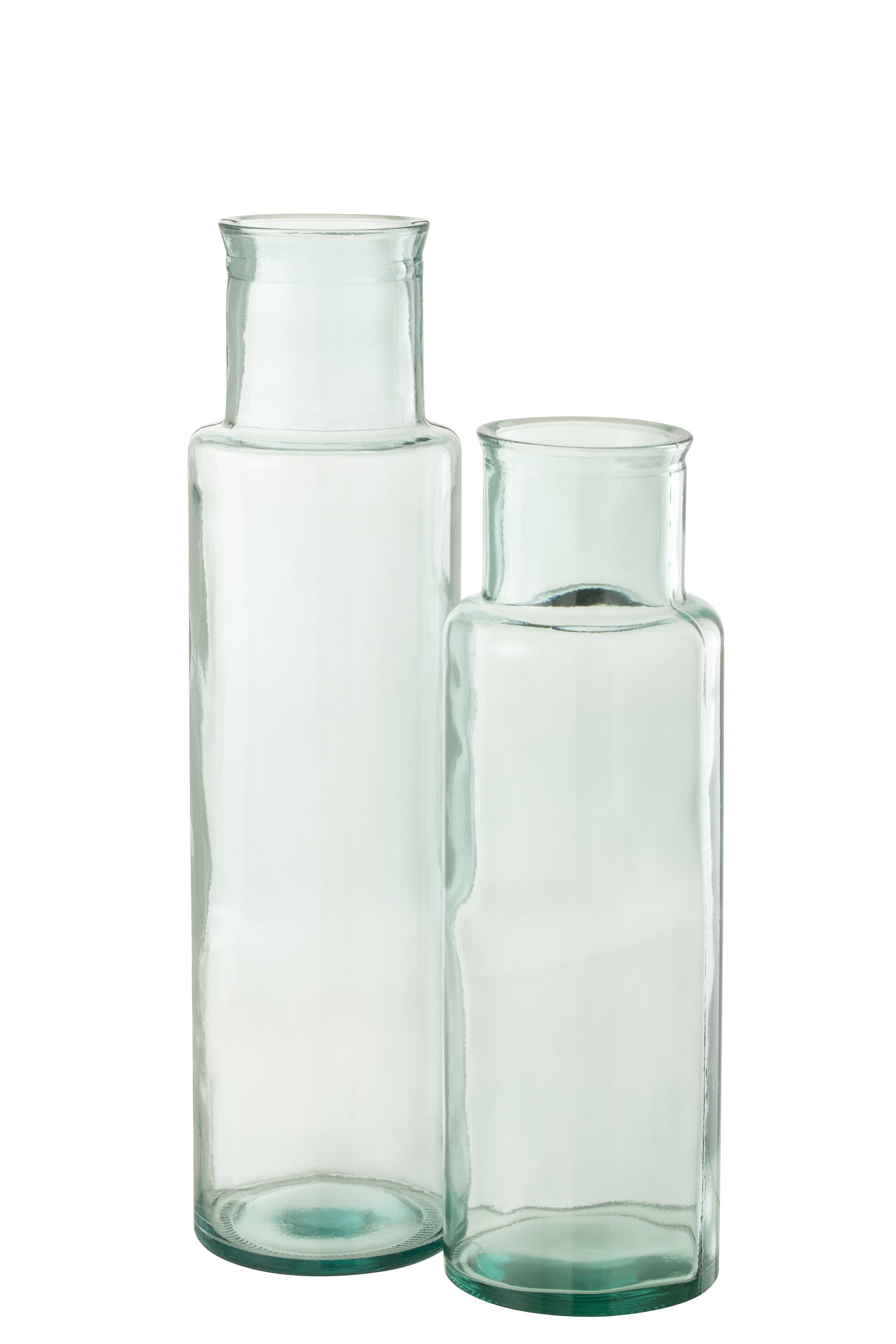 Vaas Cilinder Gerecycled Glas L - J-LINE