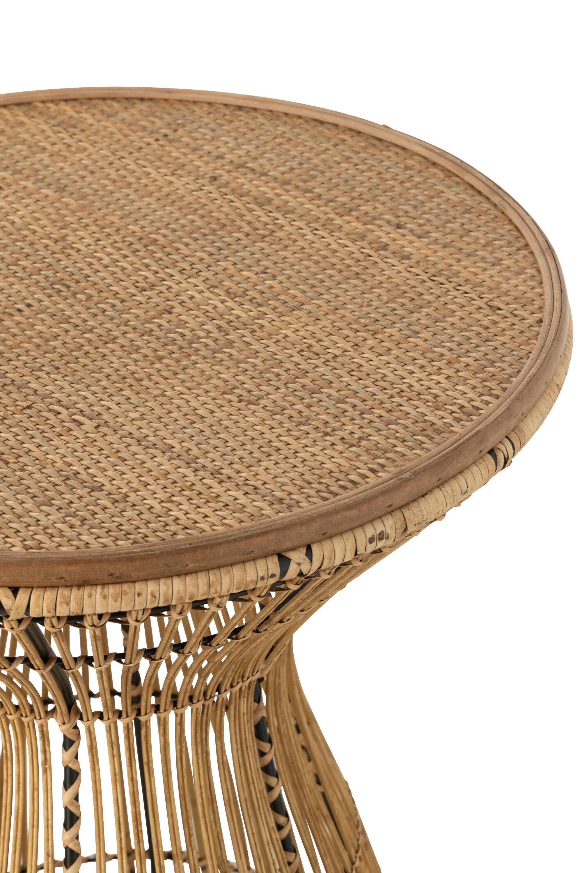Bijzettafel groeven rotan J-LINE