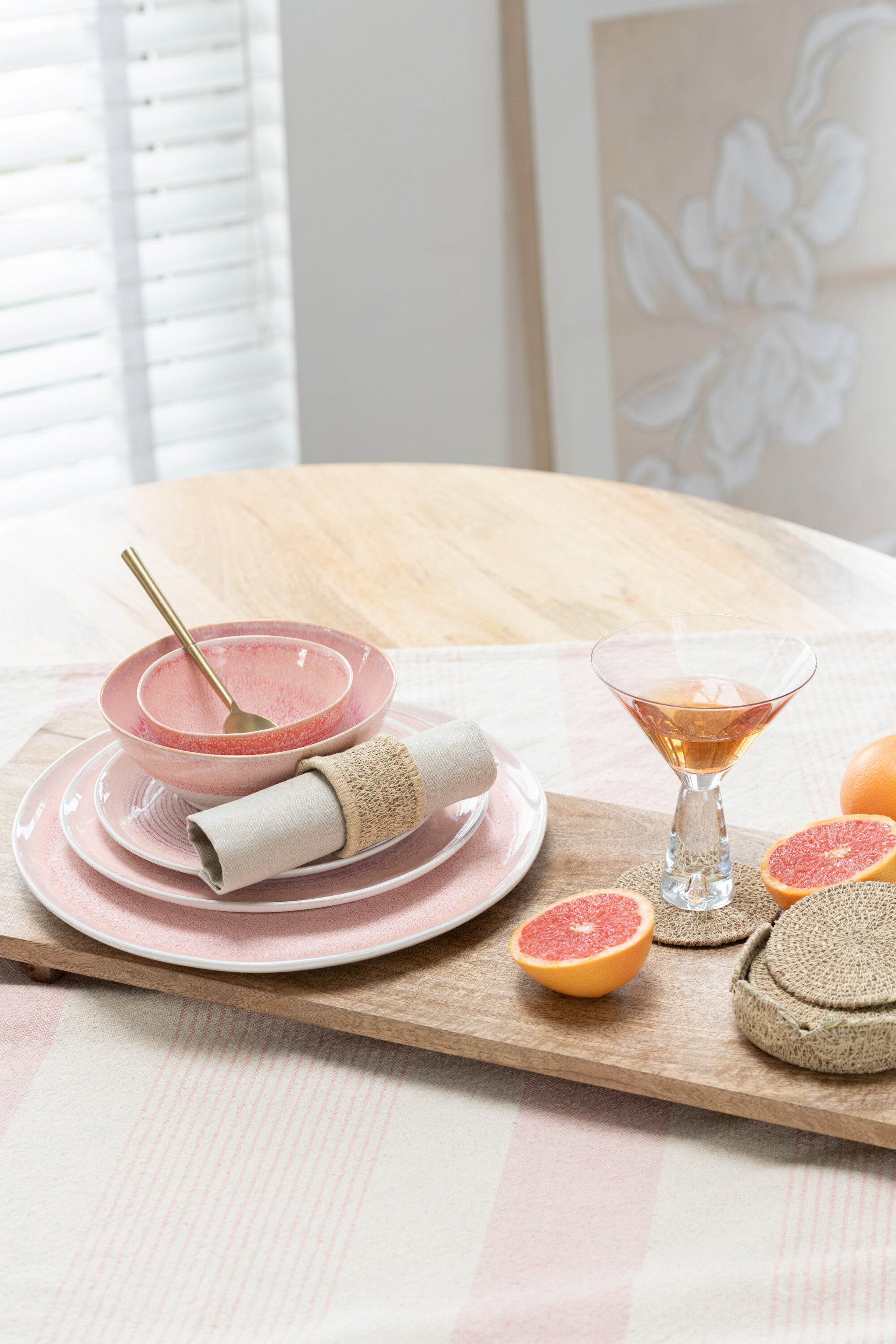 Venez, Lara Porcelaine Saumon Grand - J-LINE