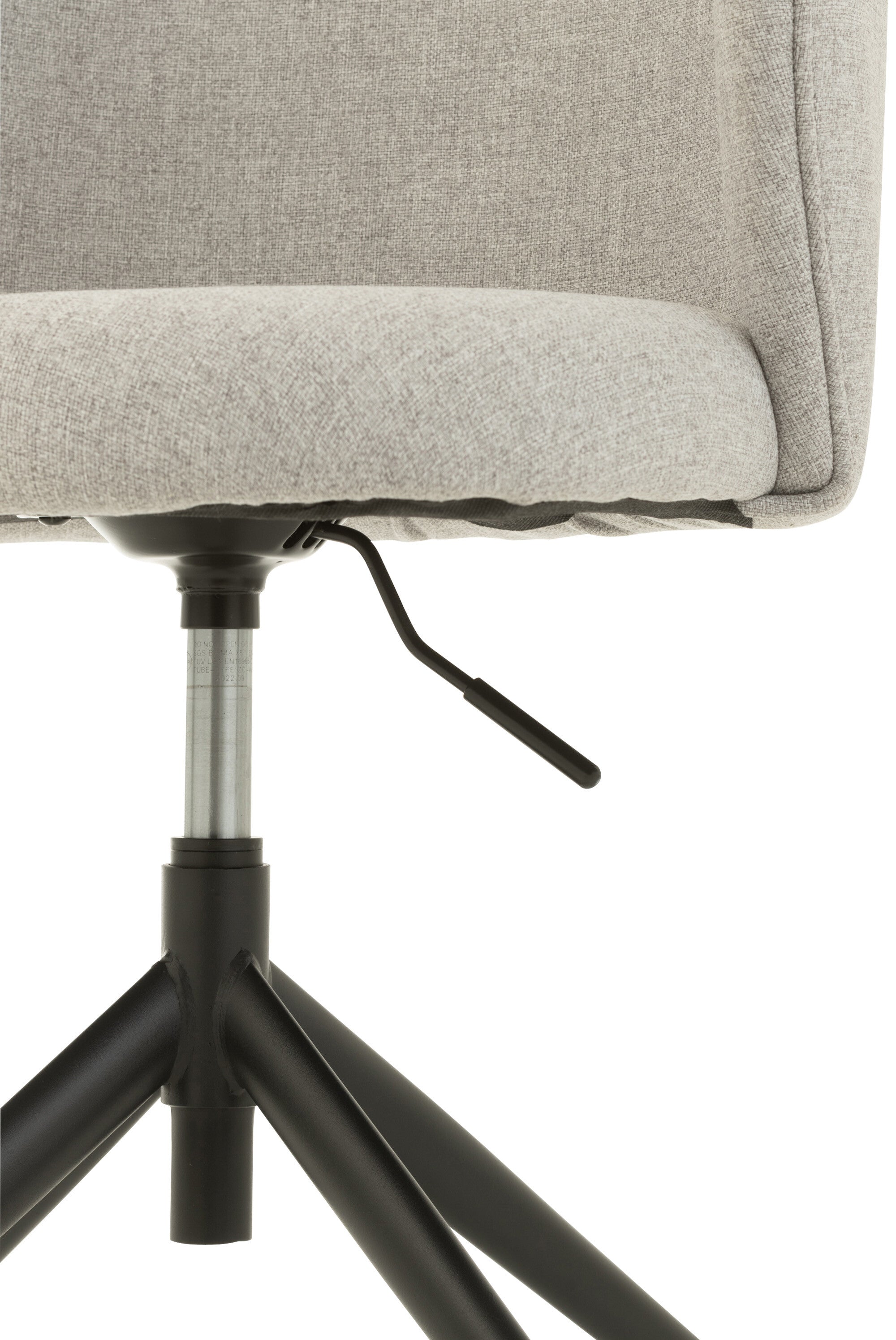 Chaise réglable et rotative Lin Gris - J-LINE