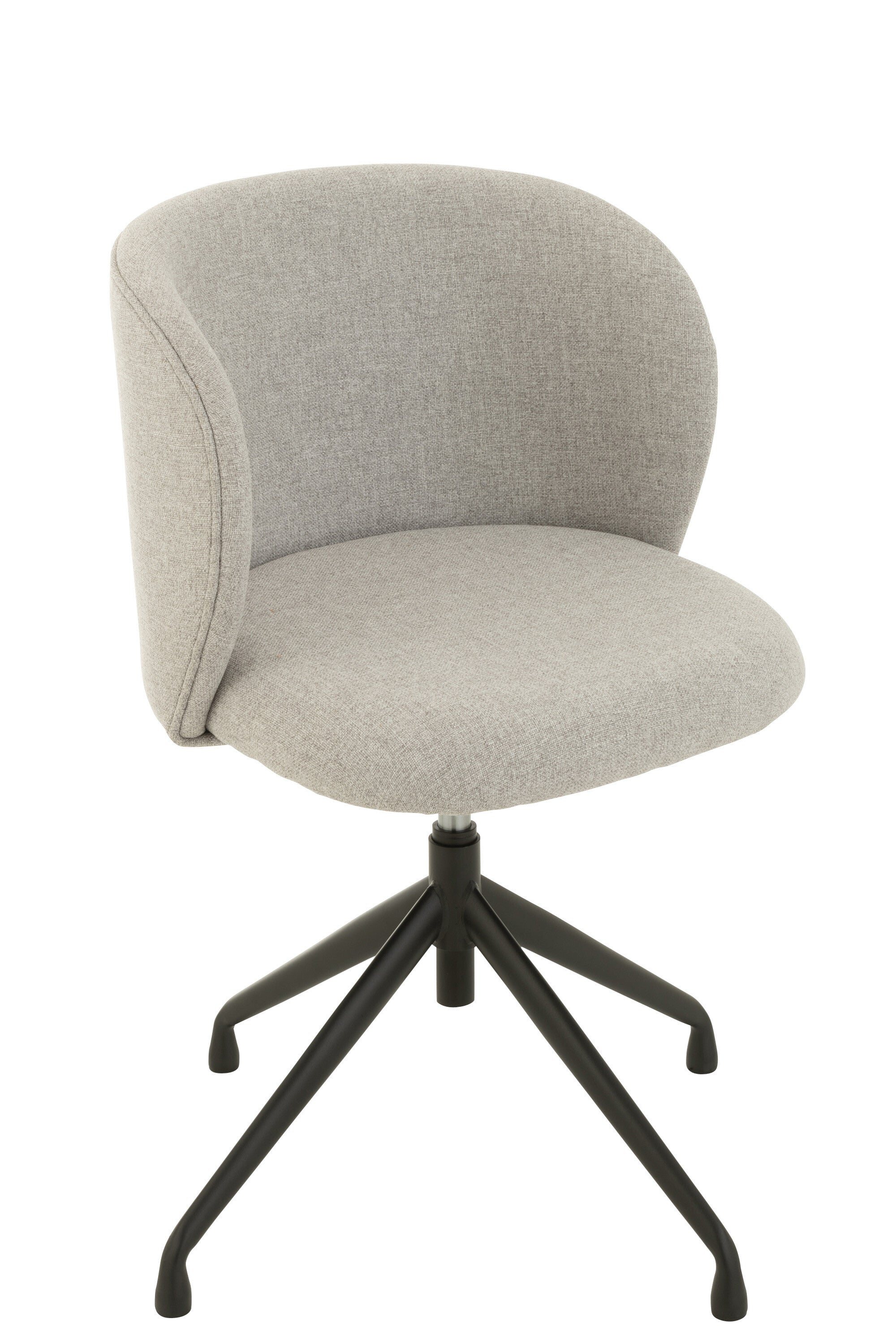 Chaise réglable et rotative Lin Gris - J-LINE