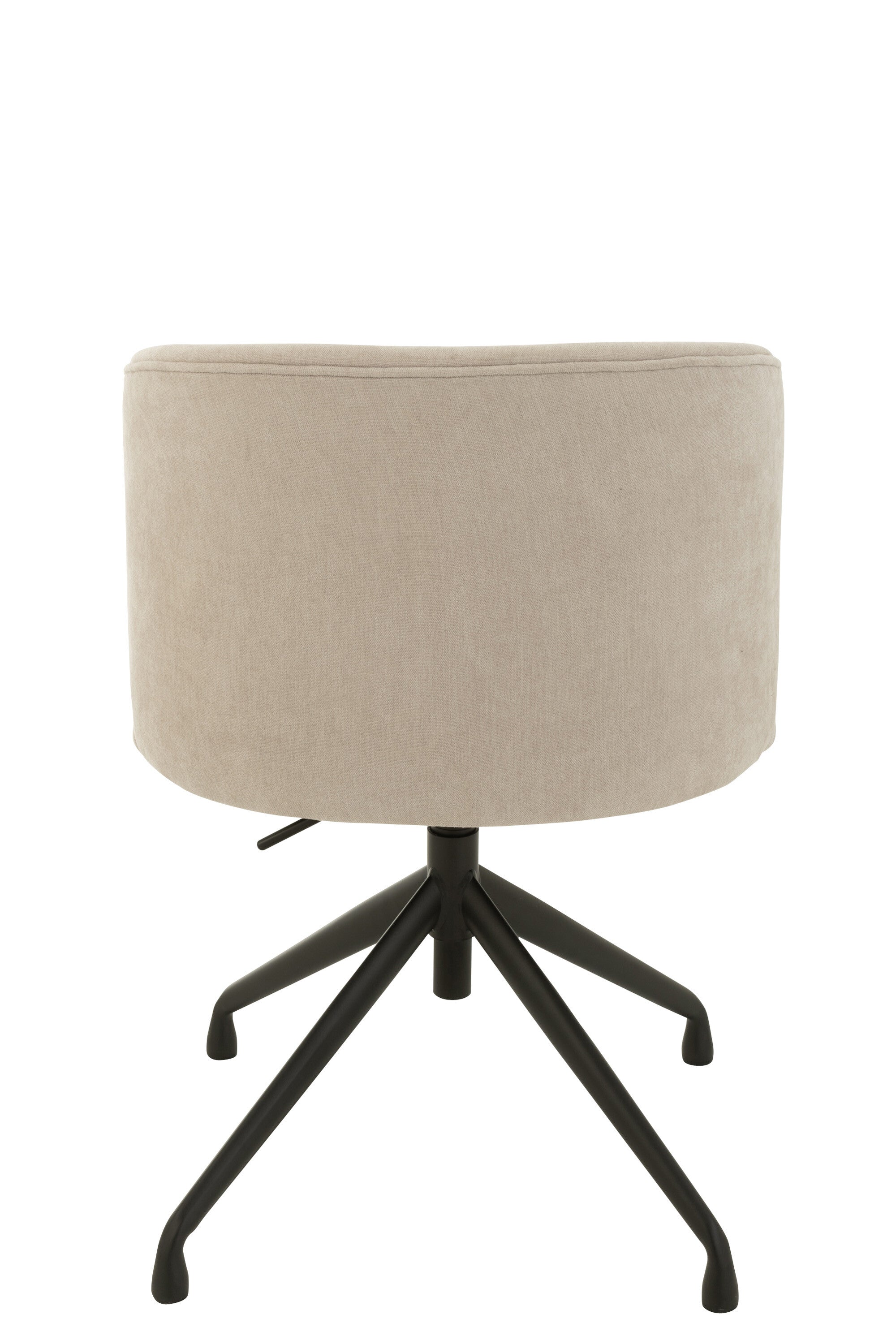 Chaise textile réglable et rotative, Beige - J-LINE