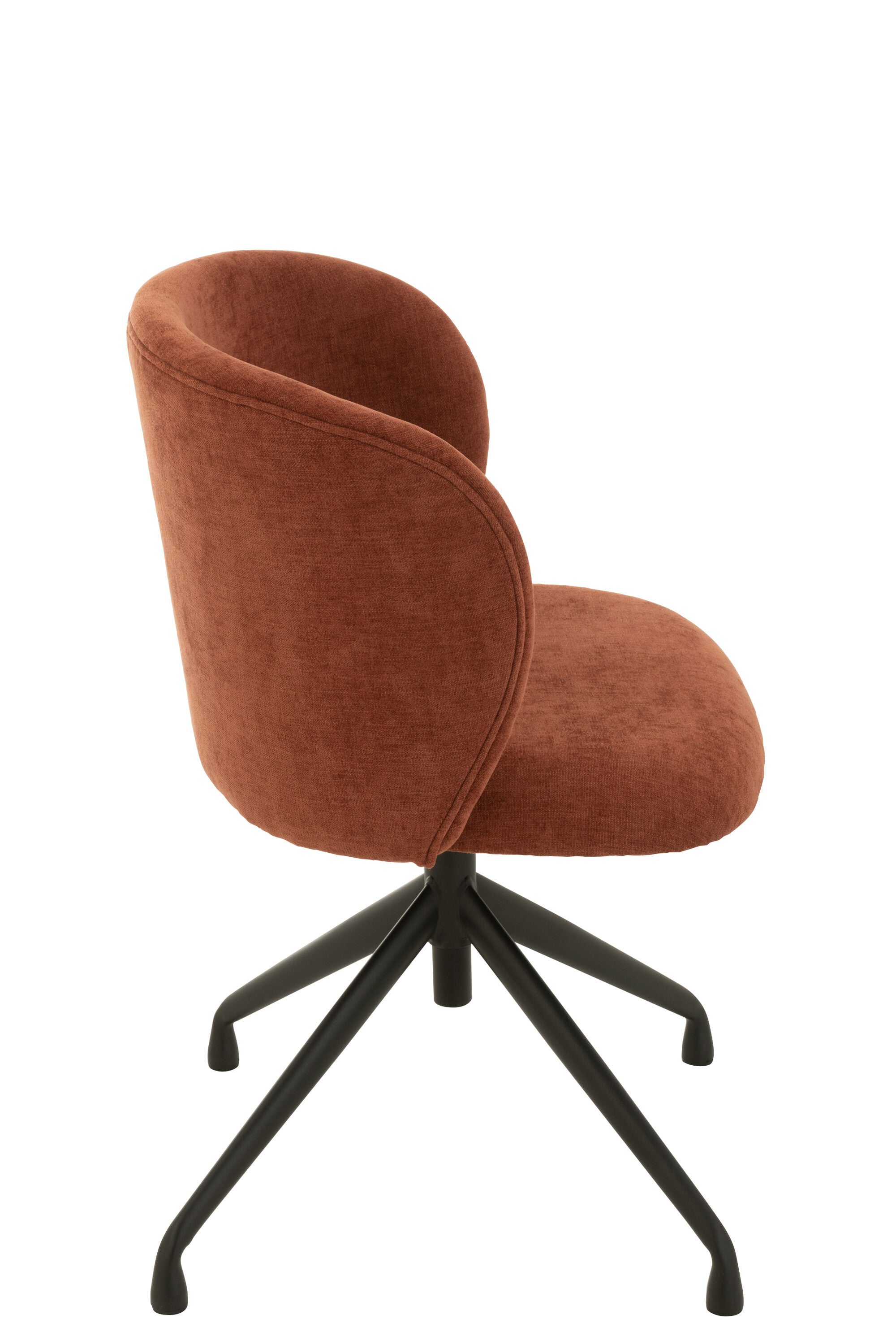 Chaise réglable et rotative Textile Bordeaux - J-LINE