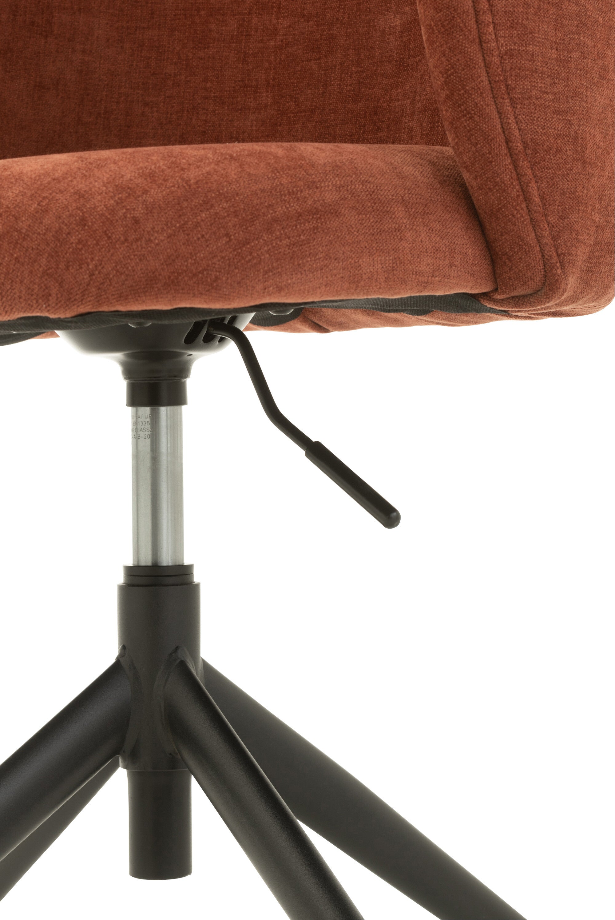 Chaise réglable et rotative Textile Bordeaux - J-LINE