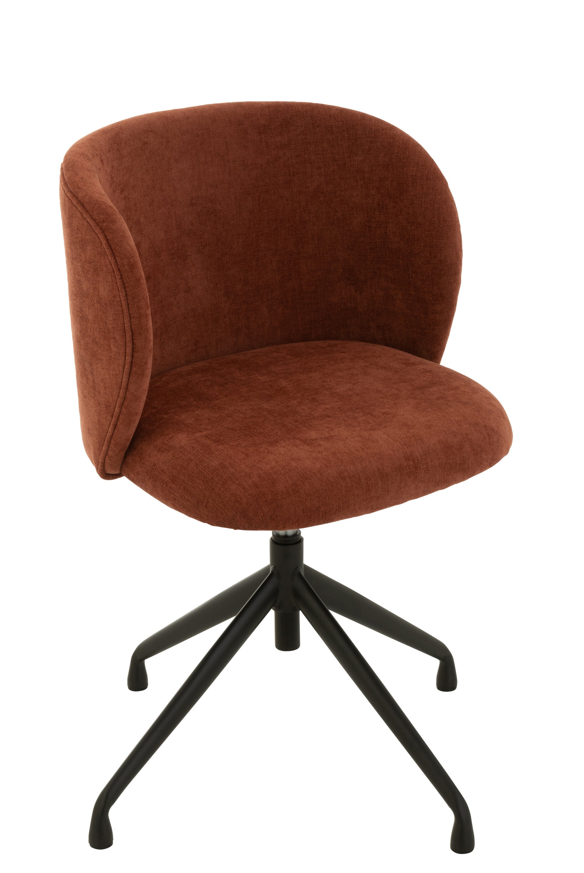 Chaise réglable et rotative Textile Bordeaux - J-LINE