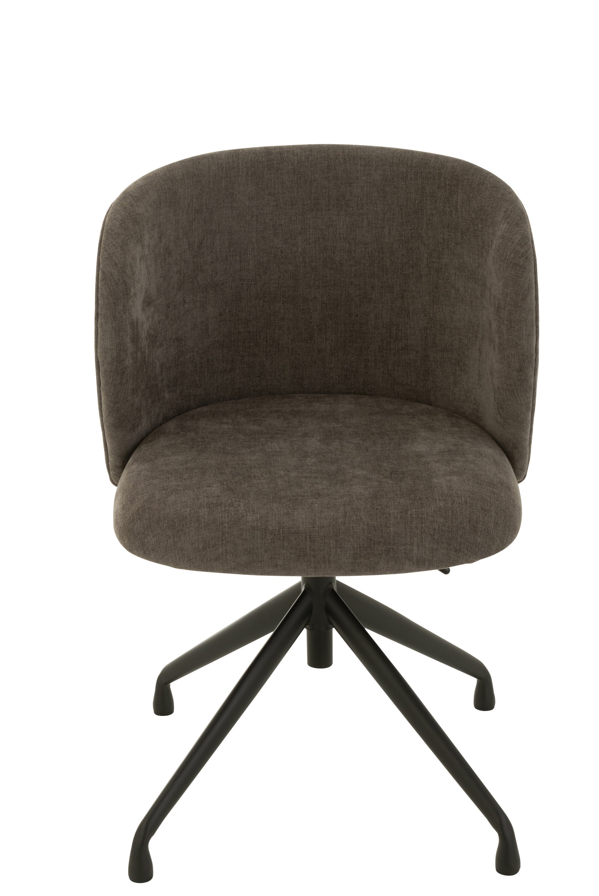 Chaise réglable et rotative Textile Gris Foncé - J-LINE