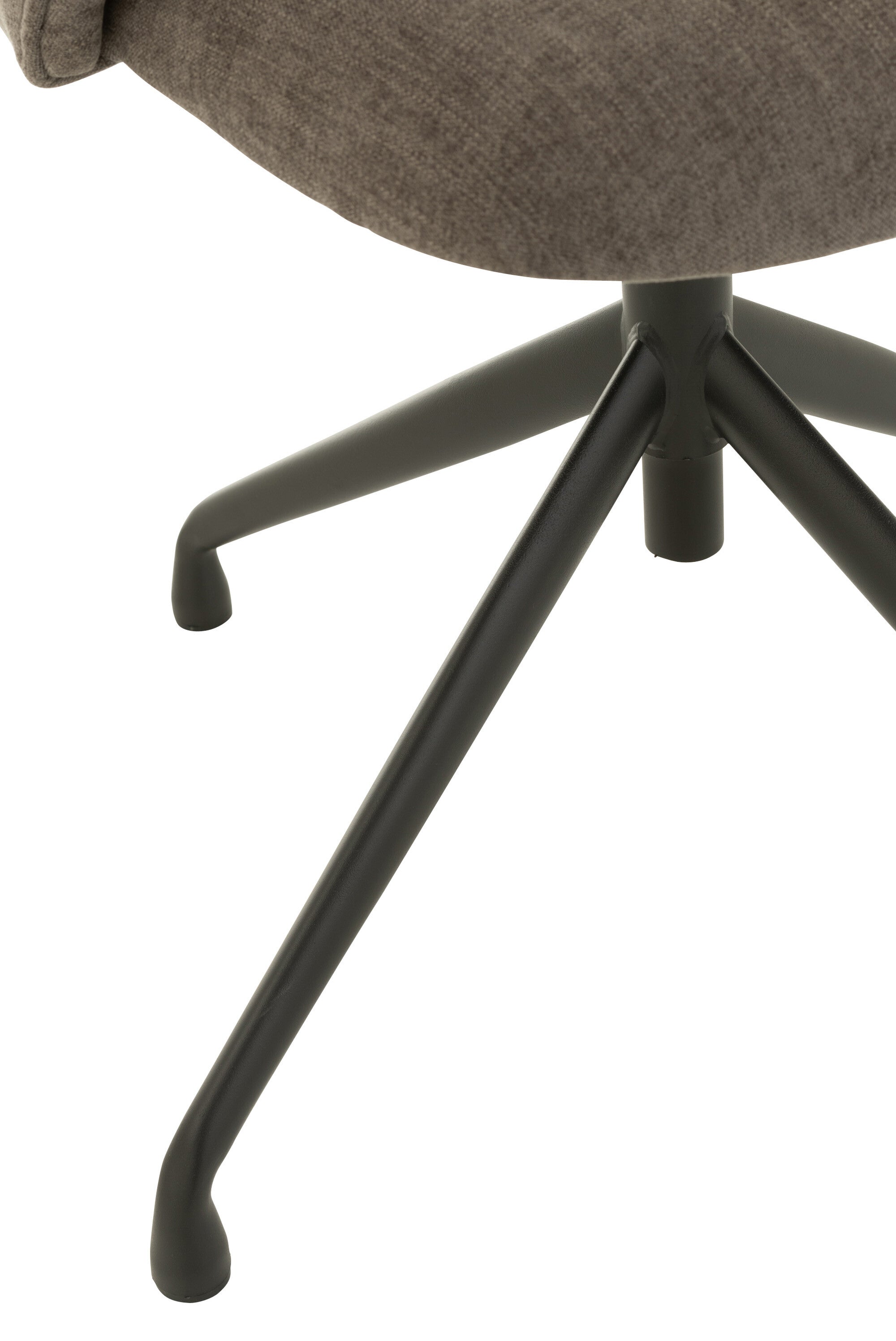 Chaise réglable et rotative Textile Gris Foncé - J-LINE