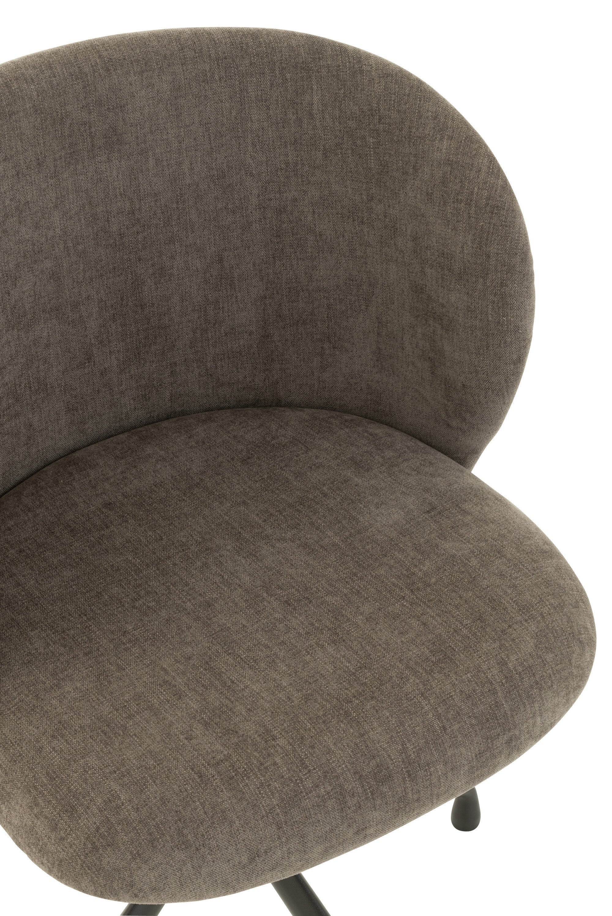 Chaise réglable et rotative Textile Gris Foncé - J-LINE