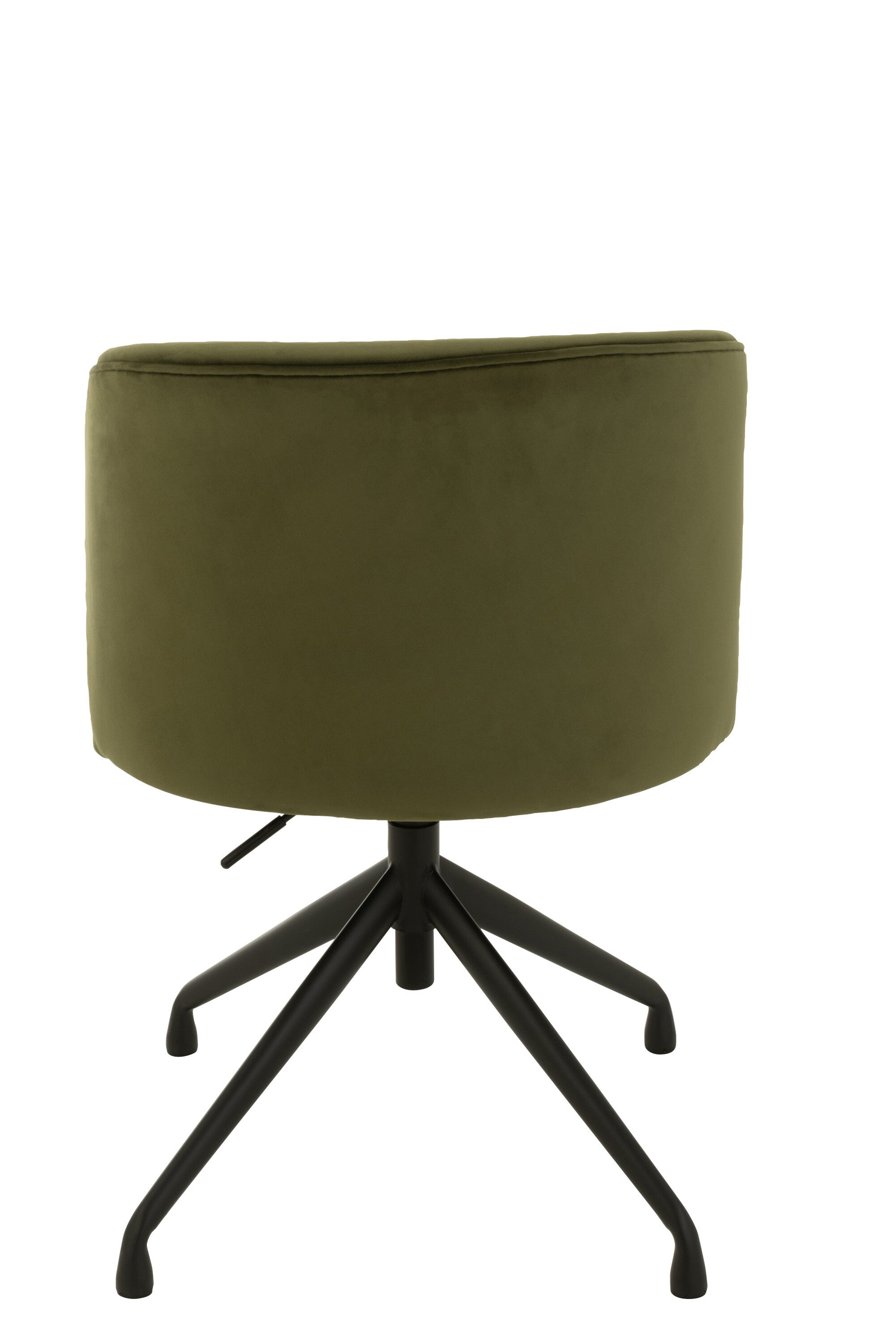 Chaise réglable et rotative en velours vert foncé - J-LINE