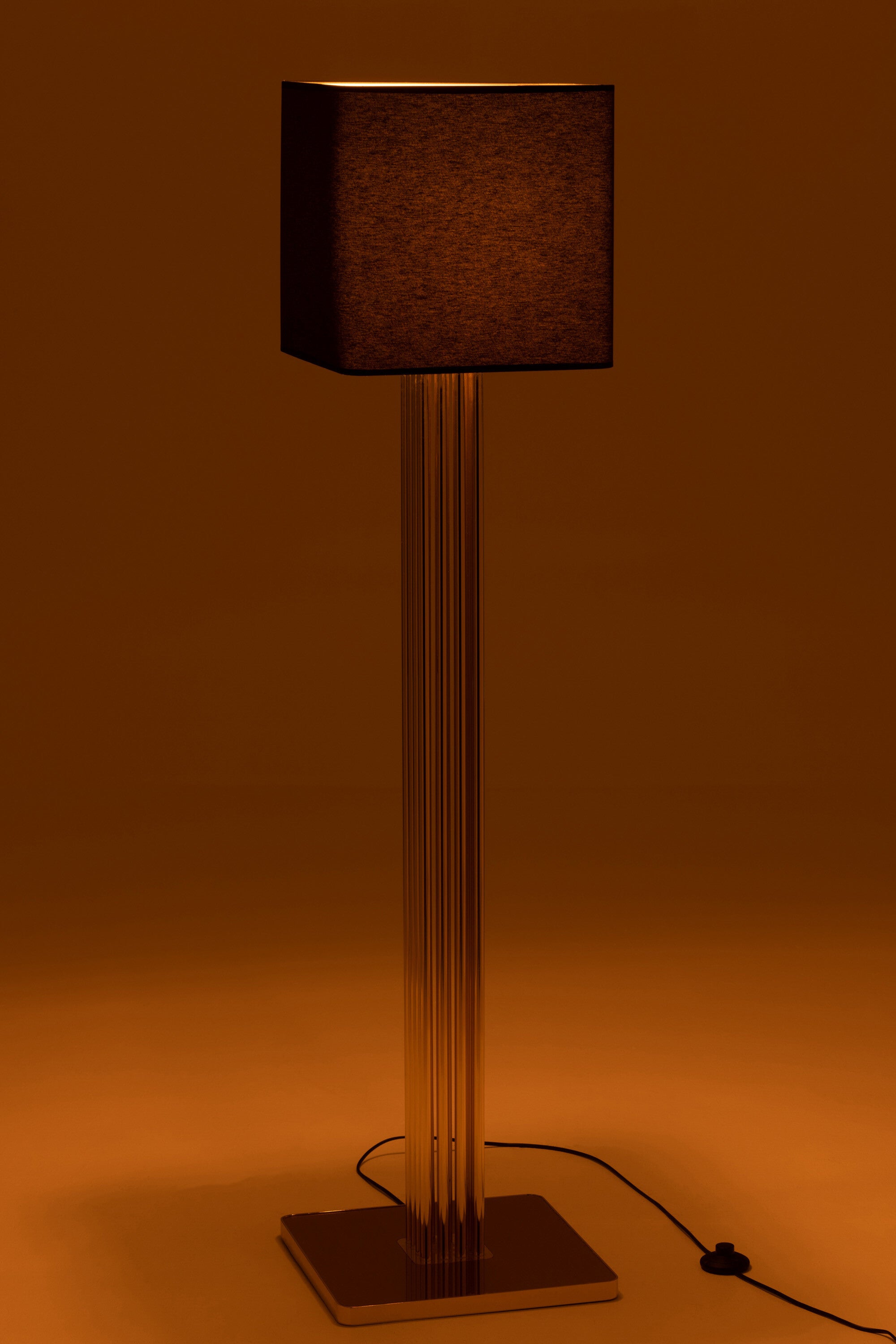 Lampadaire Moderna en métal doré et tissu - J-LINE