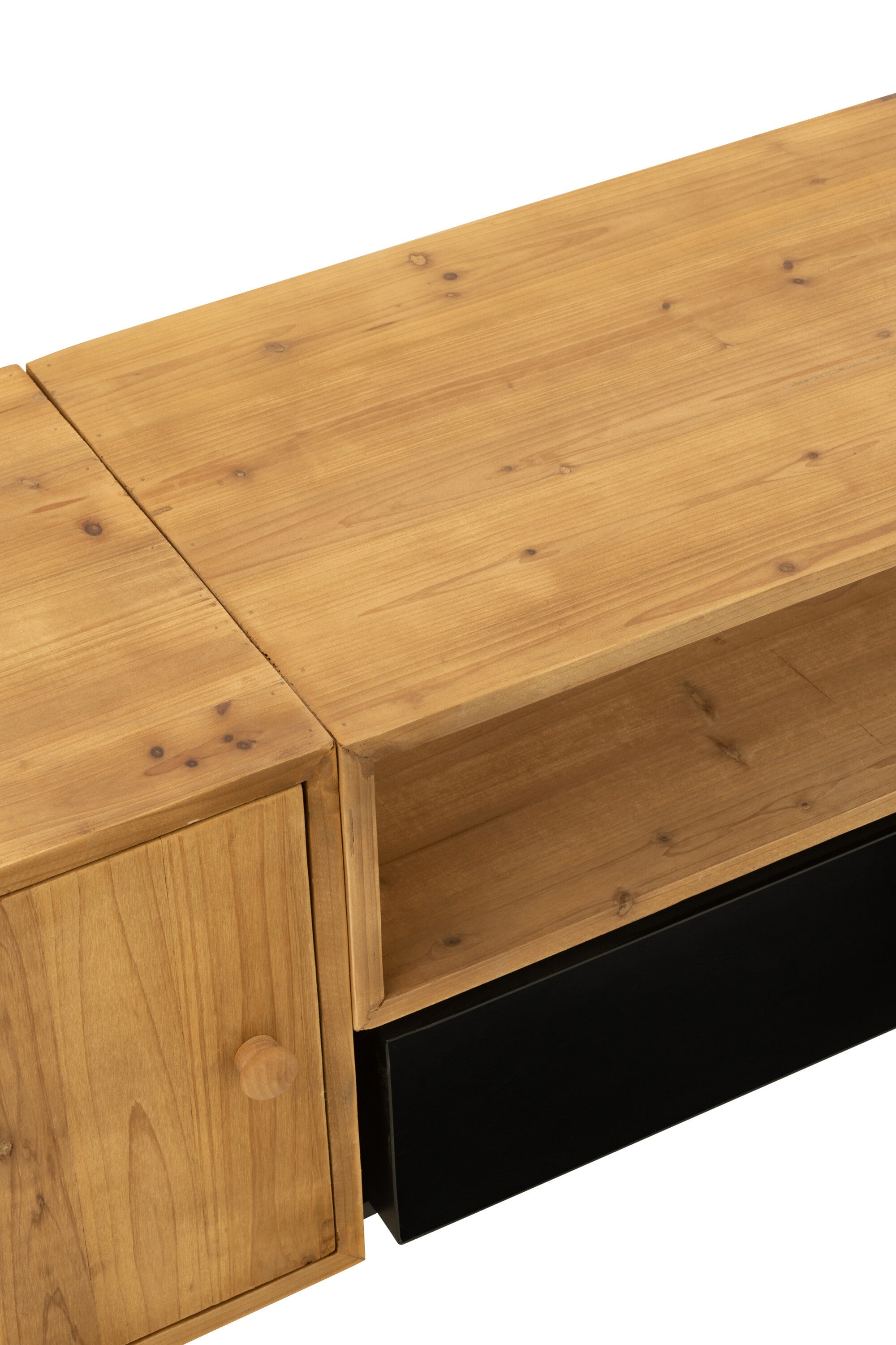 Tv-kast Tina dennenhout/ijzer - J-LINE