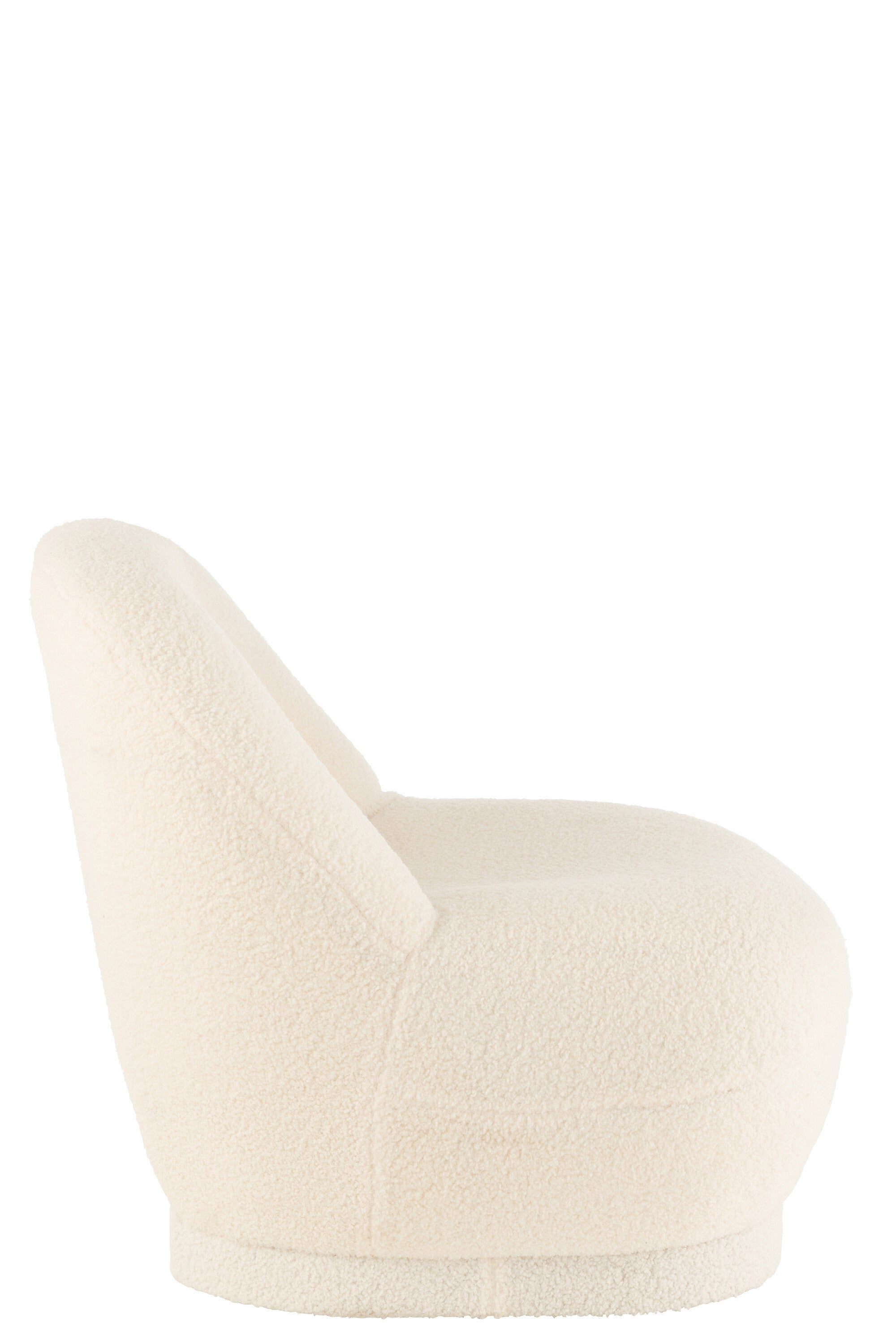 Kruk Teddy Bouclé Wit - J-LINE