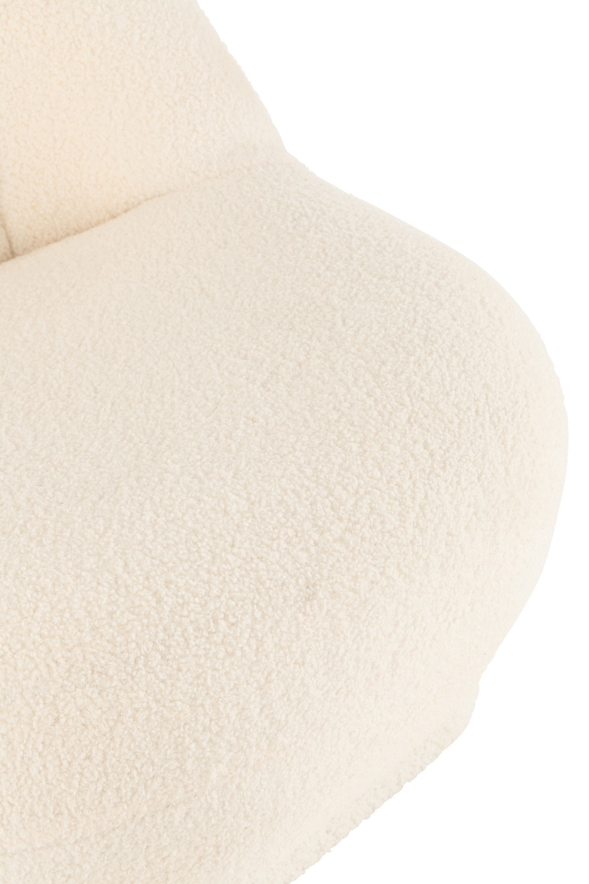 Kruk Teddy Bouclé Wit - J-LINE