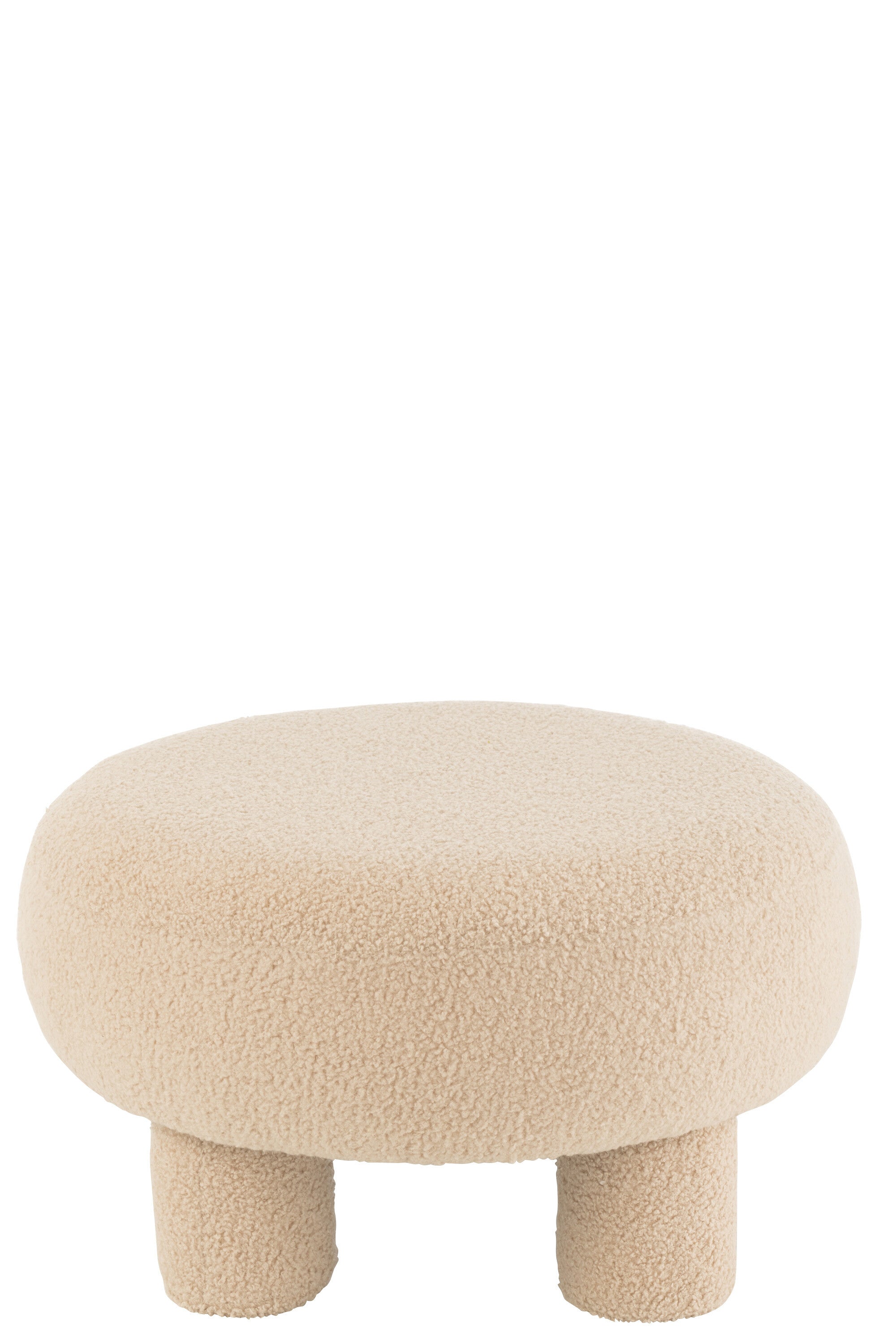 Kruk Teddy bouclé beige - J-LINE