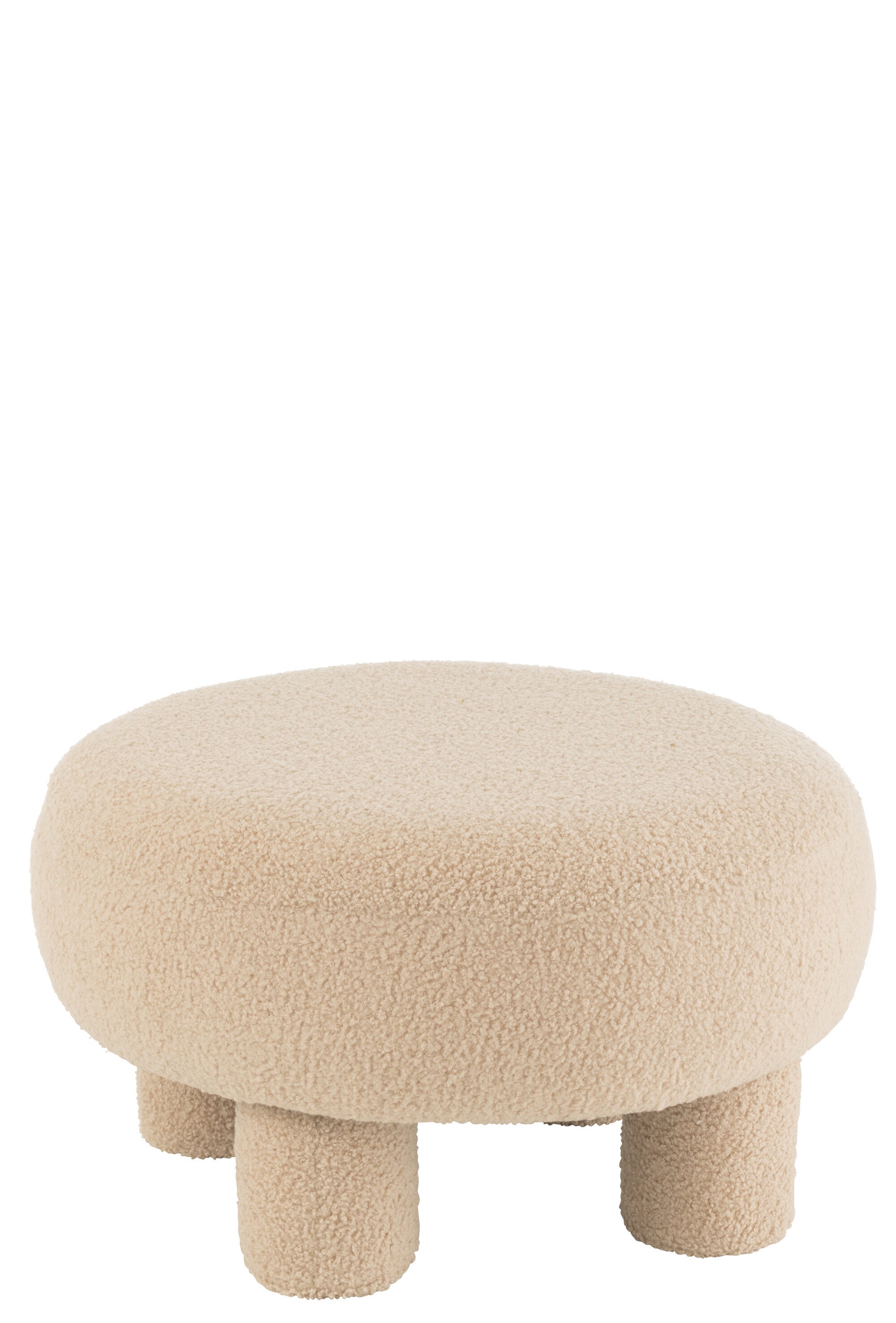 Kruk Teddy bouclé beige - J-LINE
