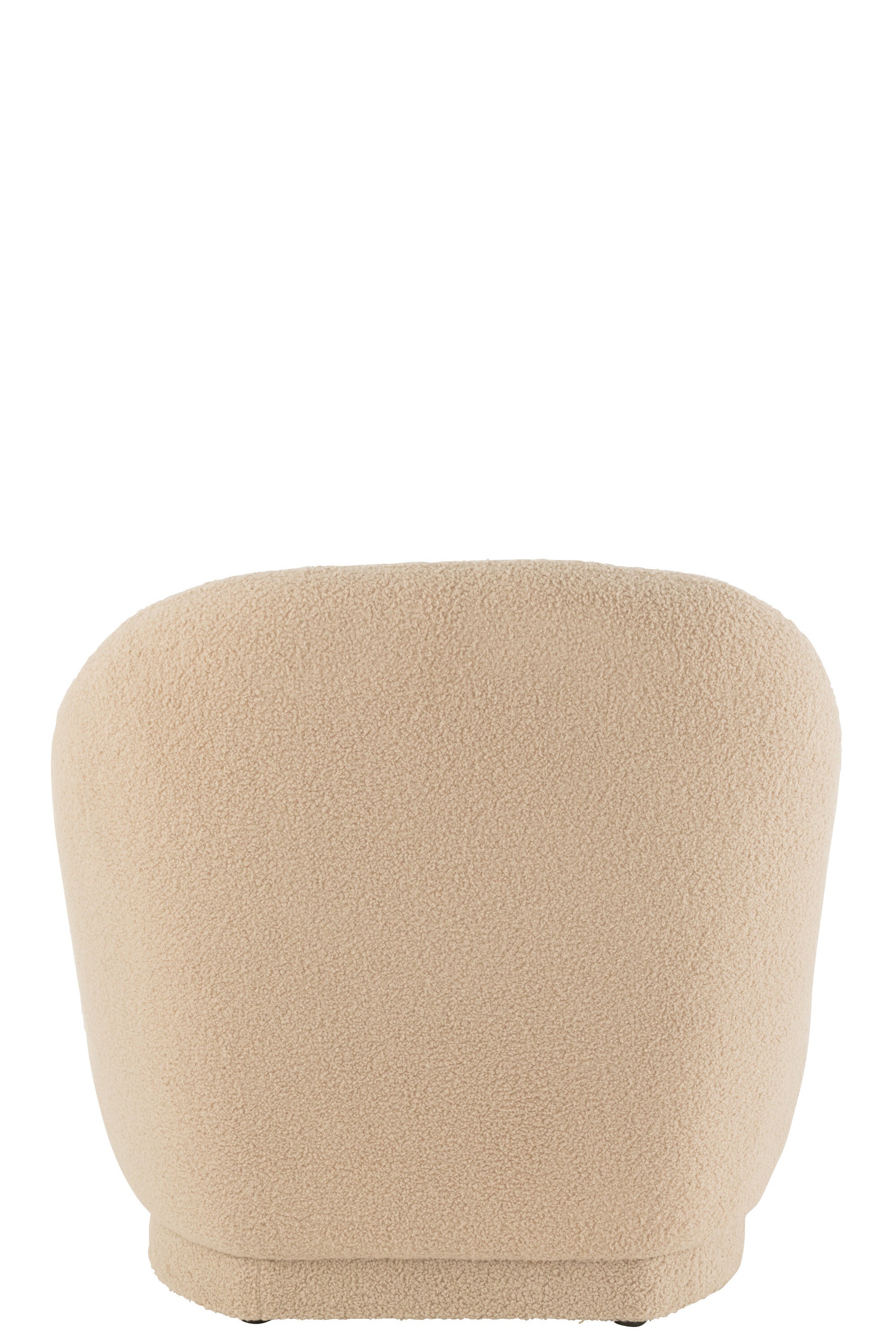 Lounge zetel Teddy Velvet Wit Warm Beige - J-LINE