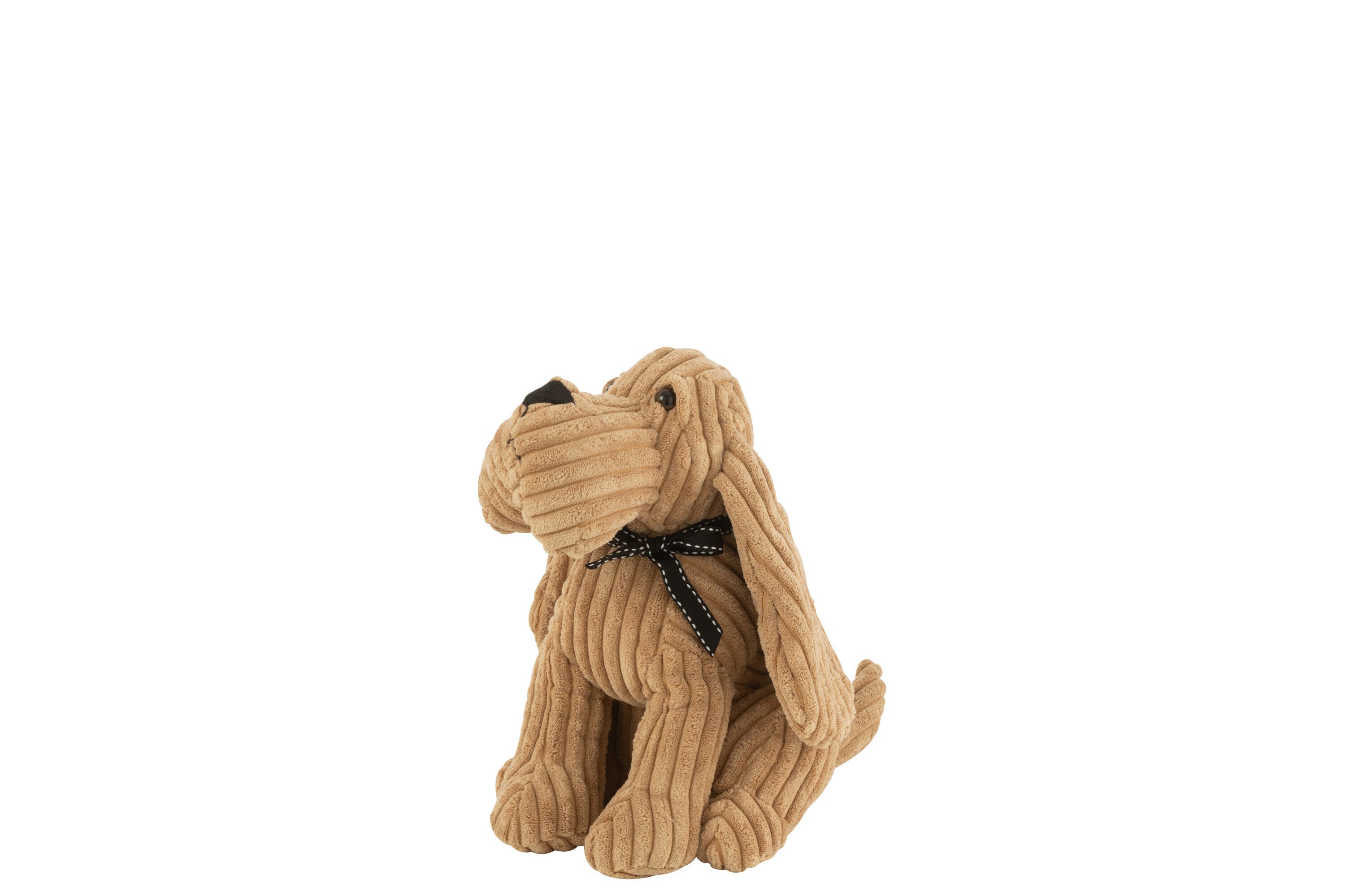 Butée de porte Dog Stripe Textile Caramel S - J-LINE