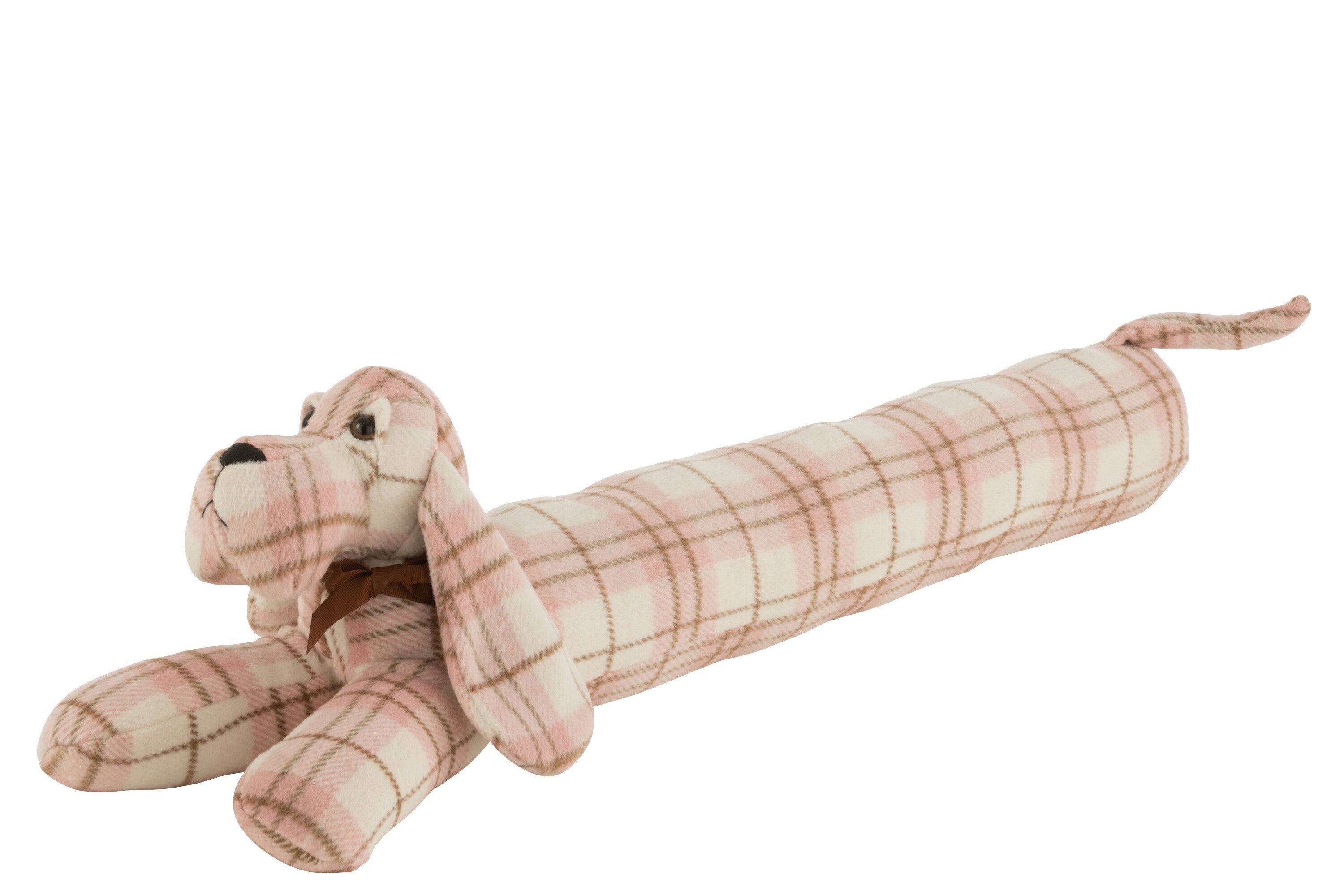 Bande de propreté en textile à carreaux pour chien, blanc/rose - J-LINE