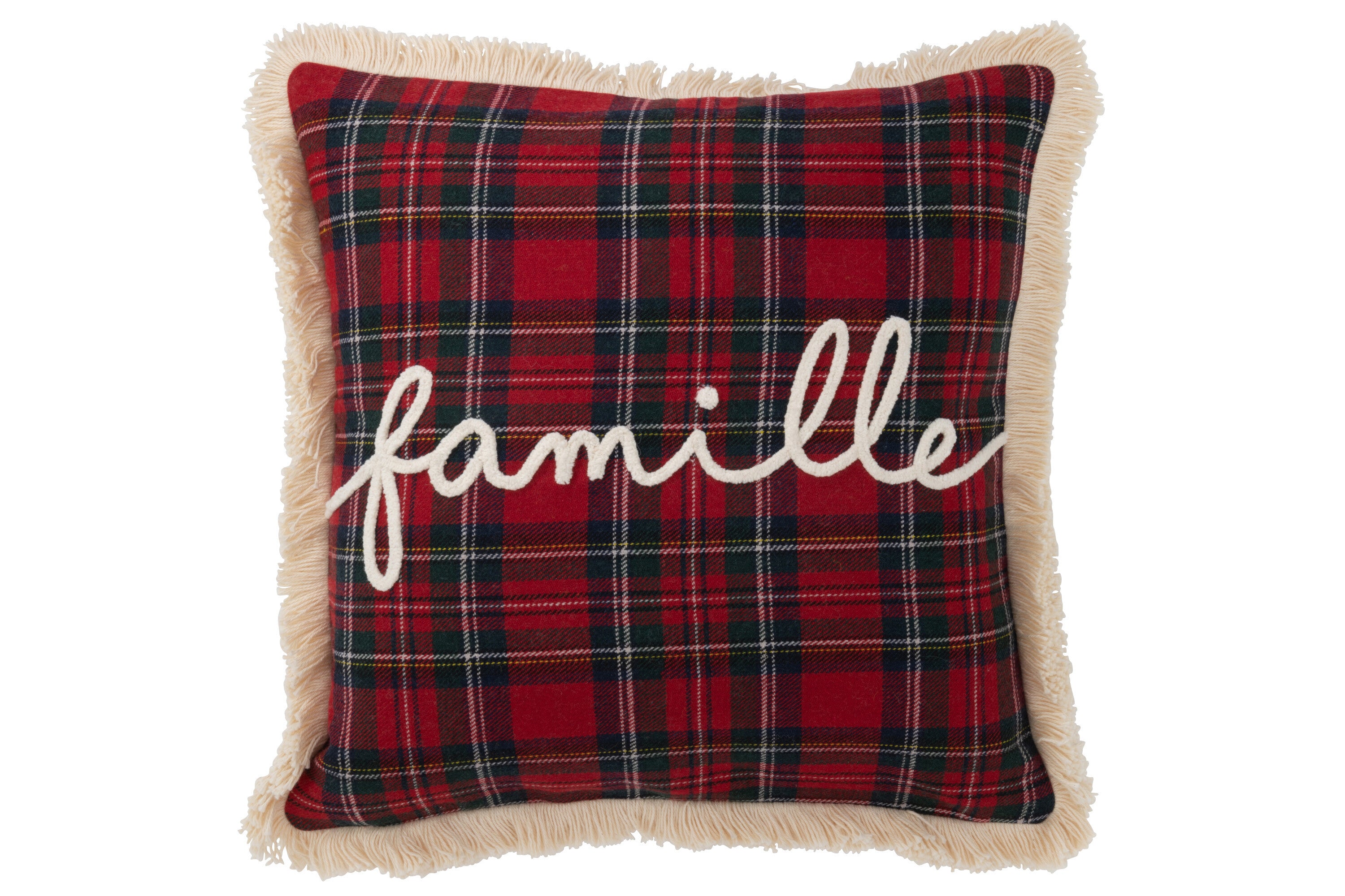 Kussen Tegels Familie Rood/Groen - J-LINE
