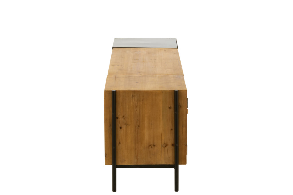 Tv-kast Tina dennenhout/ijzer - J-LINE