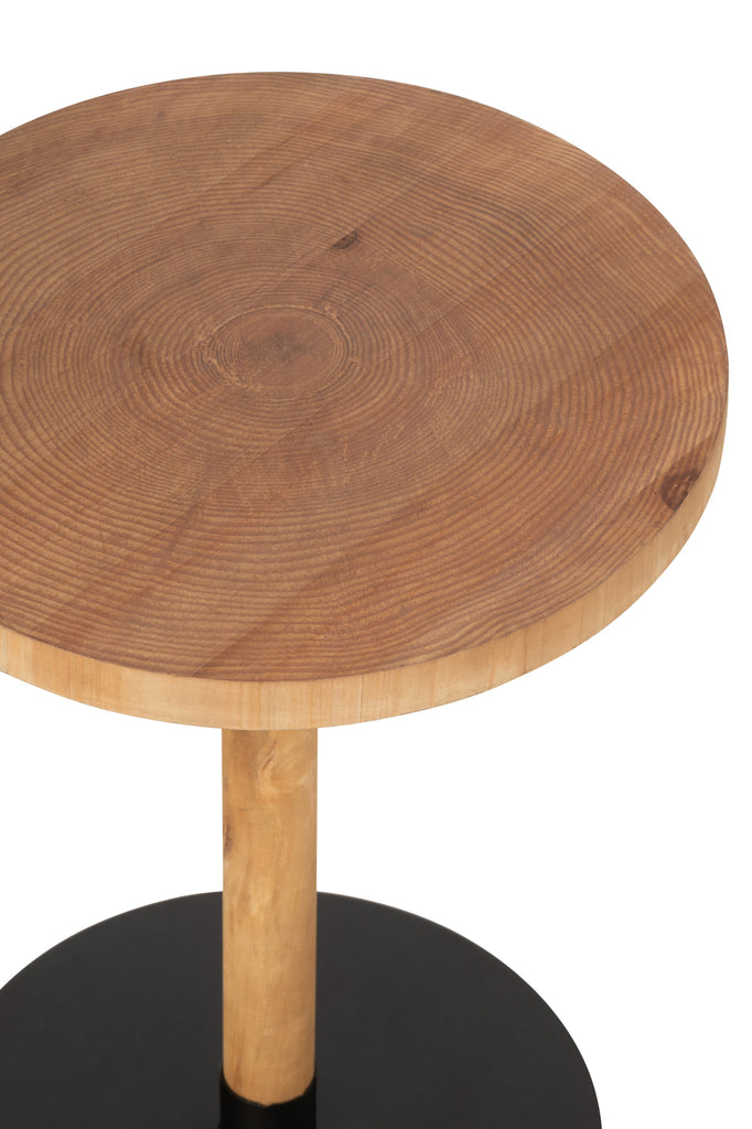 Bijzettafels S/2 Ron MDF/dennenhout - J-LINE