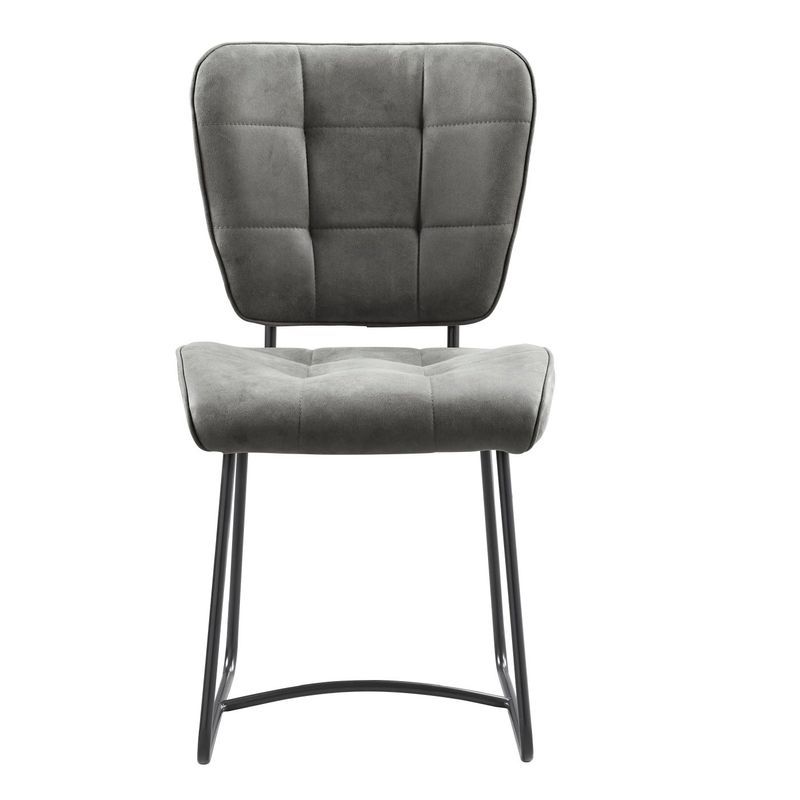 Stoel Bailey zwart - Stof Soft Steel - RVD