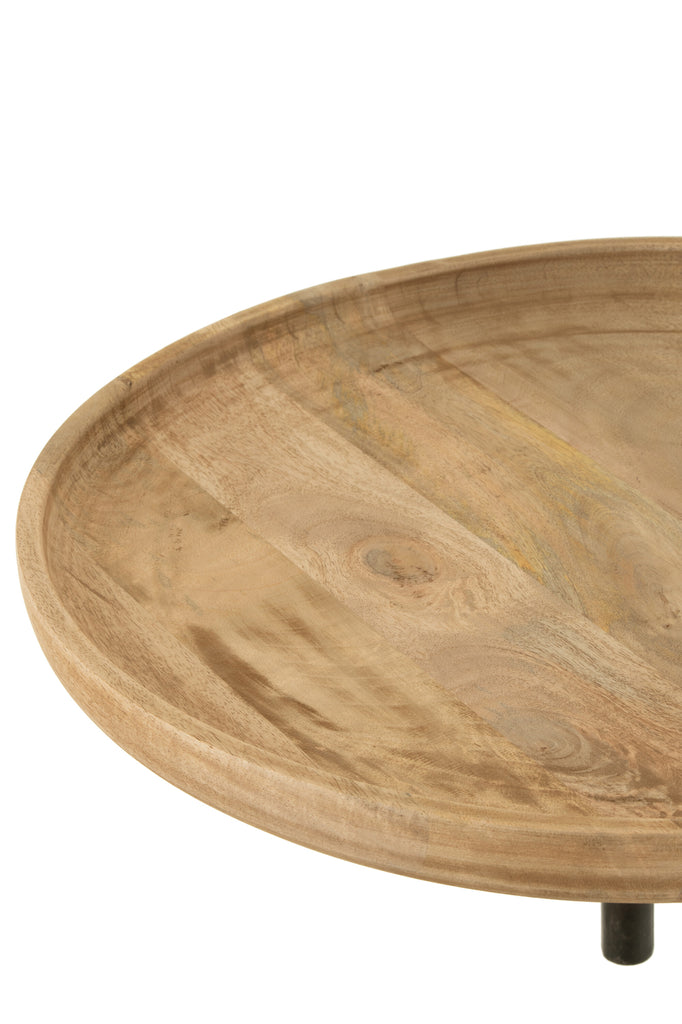 Wandtafel draaiend hout/metaal - J-LINE