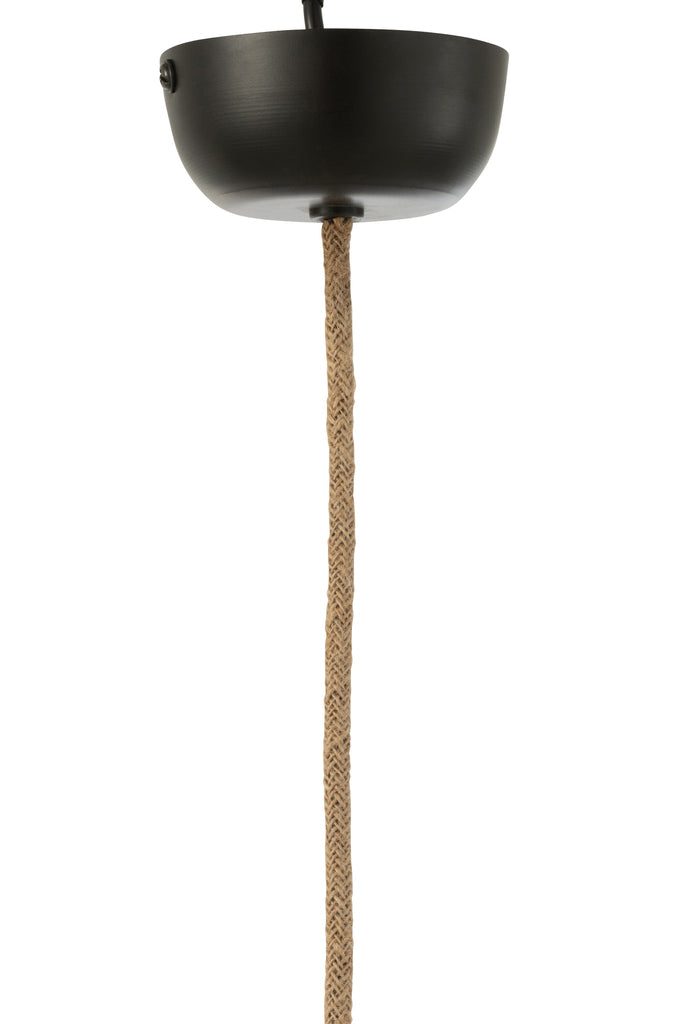 Hanglamp Nest raffia wit - J-LINE