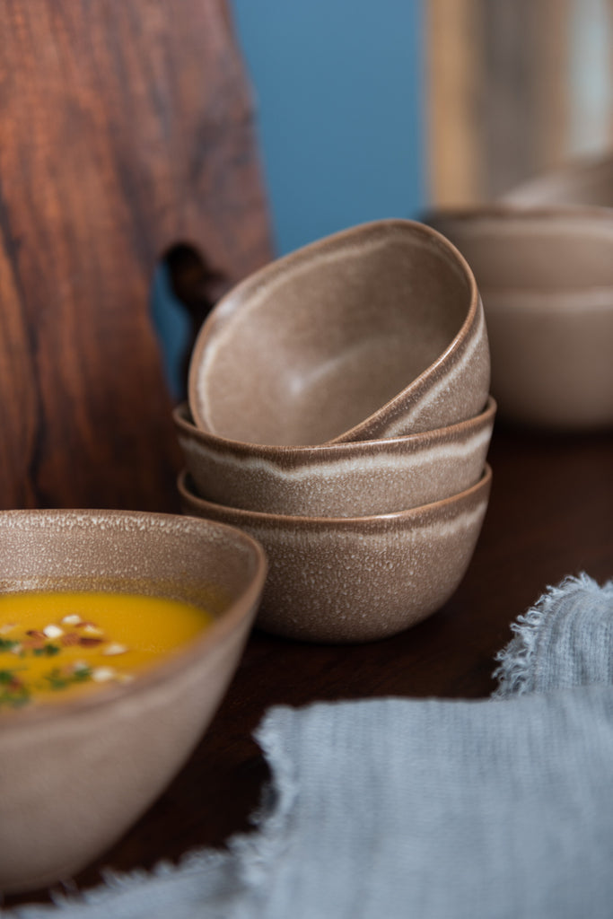 Kom Louise keramiek Cognac S - J-LINE