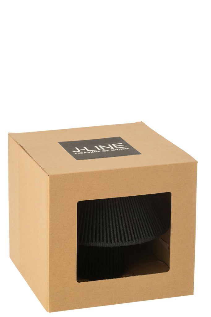 Lampe de table LED Métal/Coton Noir - J-LINE