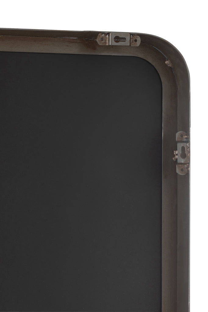 Miroir Markus en métal/verre noir L - J-LINE