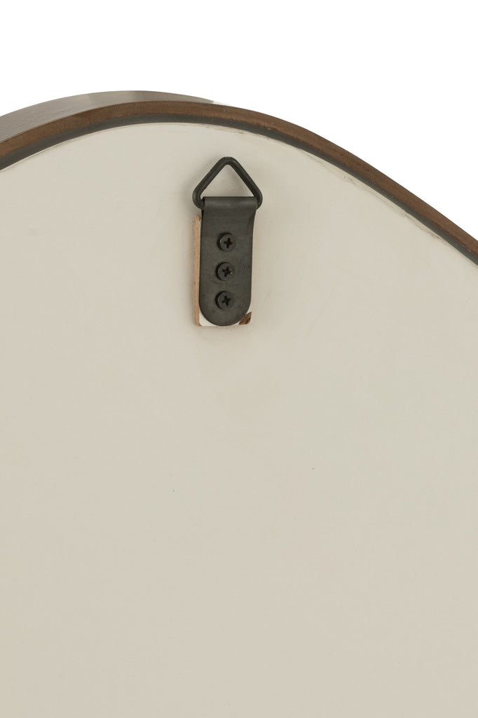 Spiegel Abstract MDF donkerbruin L - J-LINE