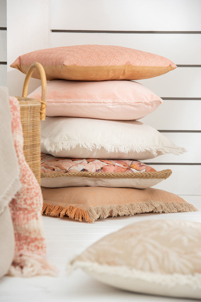 Kussen Tuin Polyester Beige/Groen - J-LINE