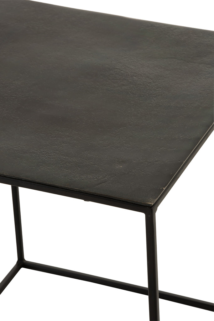 bijzettafels S/2 Geoxideerd Aluminium/IJzer - J-LINEAntiek Zwart