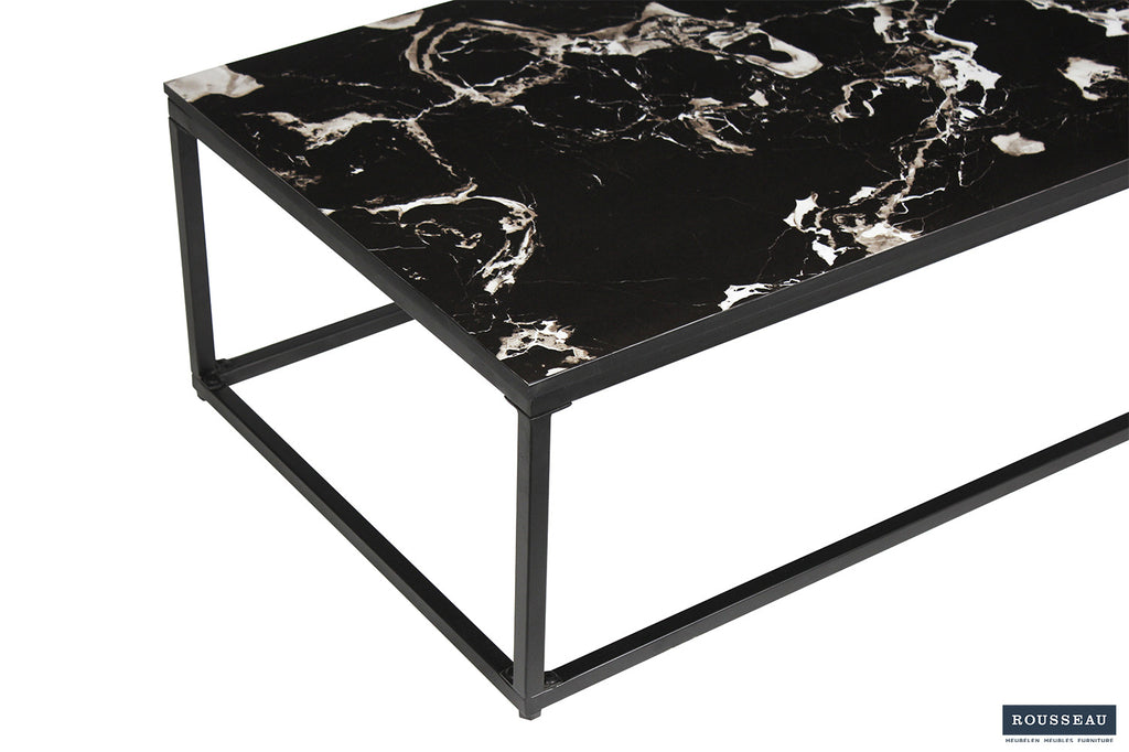 Salontafel 'Livorno' Composiet Marmer Zwart - RS
