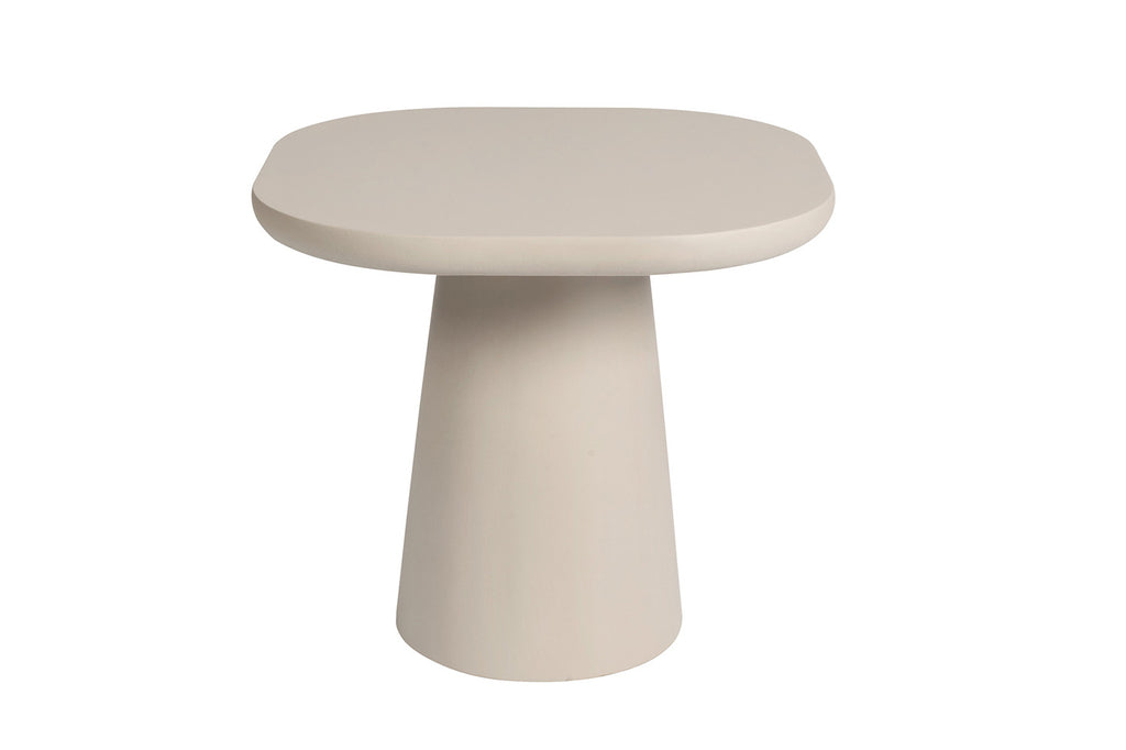 Salontafel 'Tavira' 55 cm Ovaal Cement Beige - RS