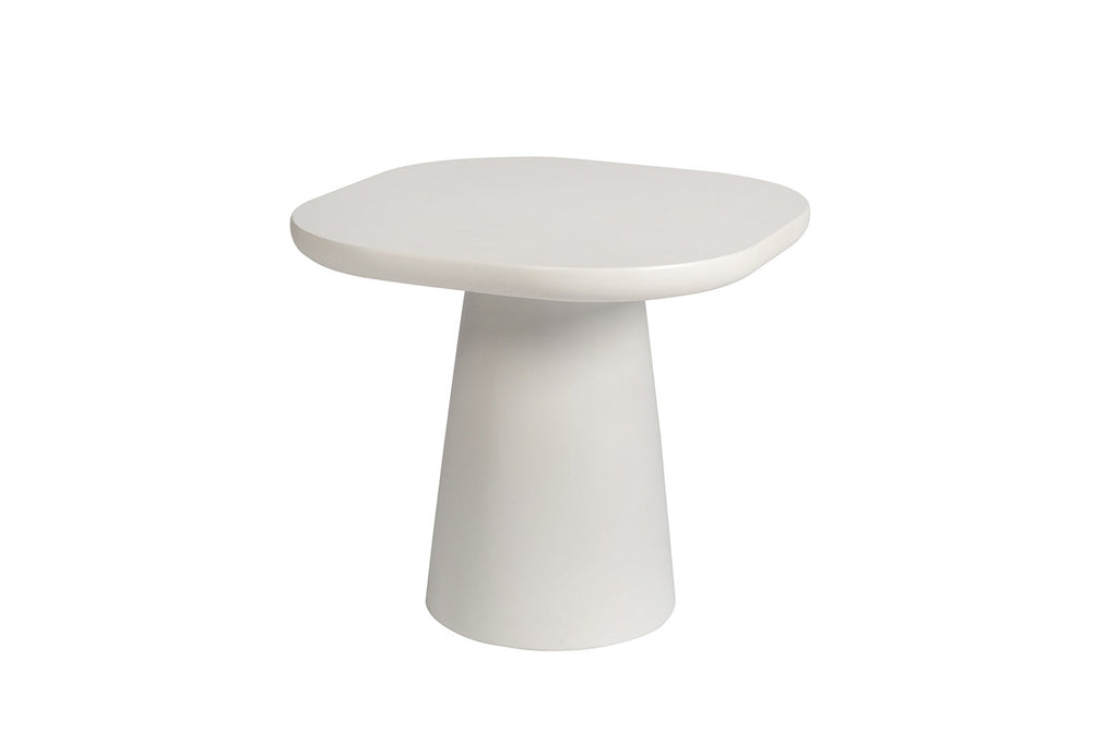 Salontafel 'Tavira' 55 cm Ovaal Cement Wit - RS