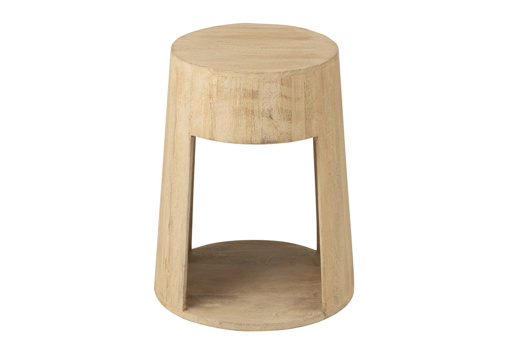 Bijzettafel mangohout/MDF - J-LINE