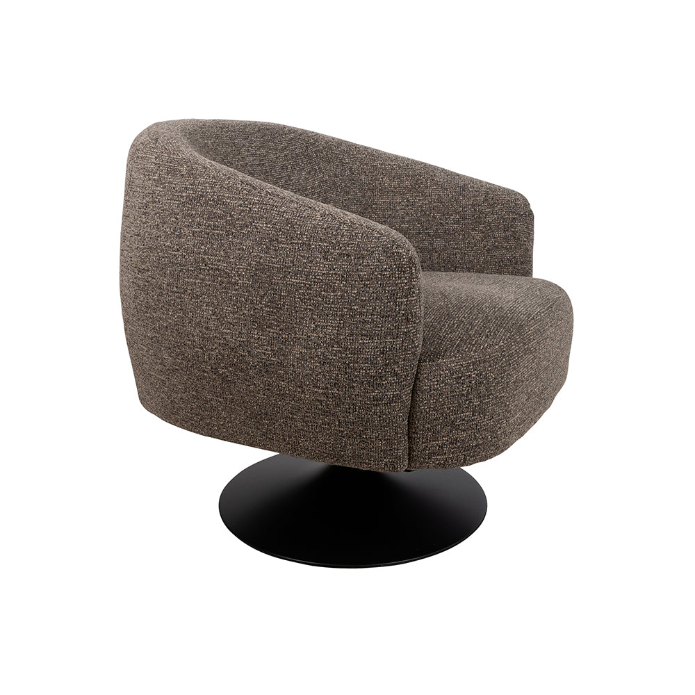 Draaifauteuil Louis bruin - NW