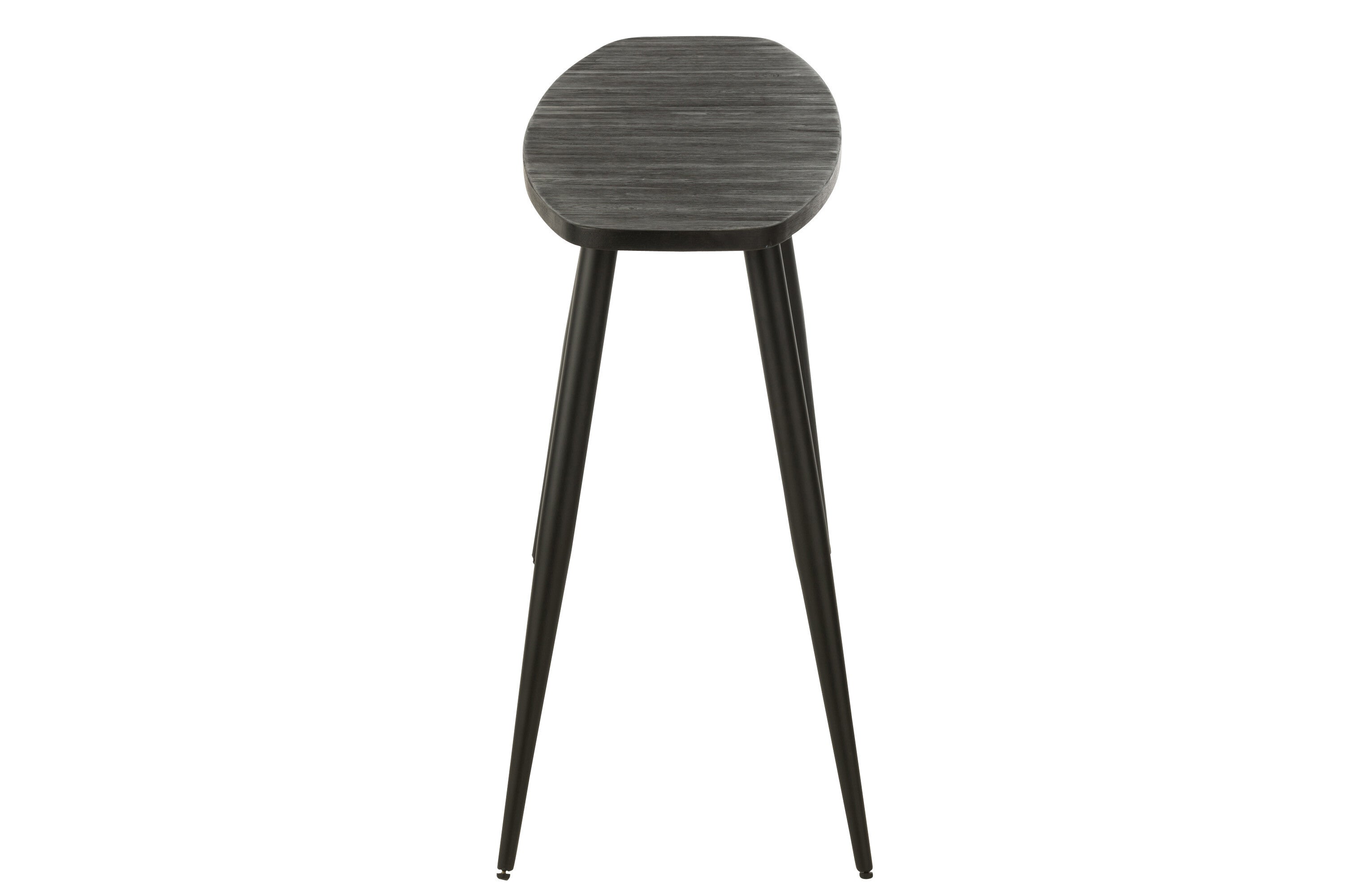 Wandtafel Ovaal Recycle Teak Zwart - J-LINE