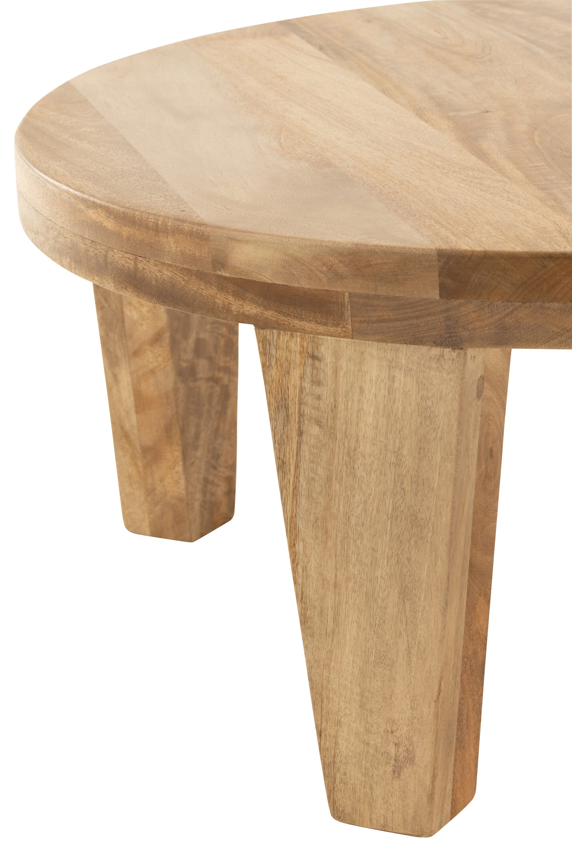Salontafel rond mangohout natuurlijk - J-LINE